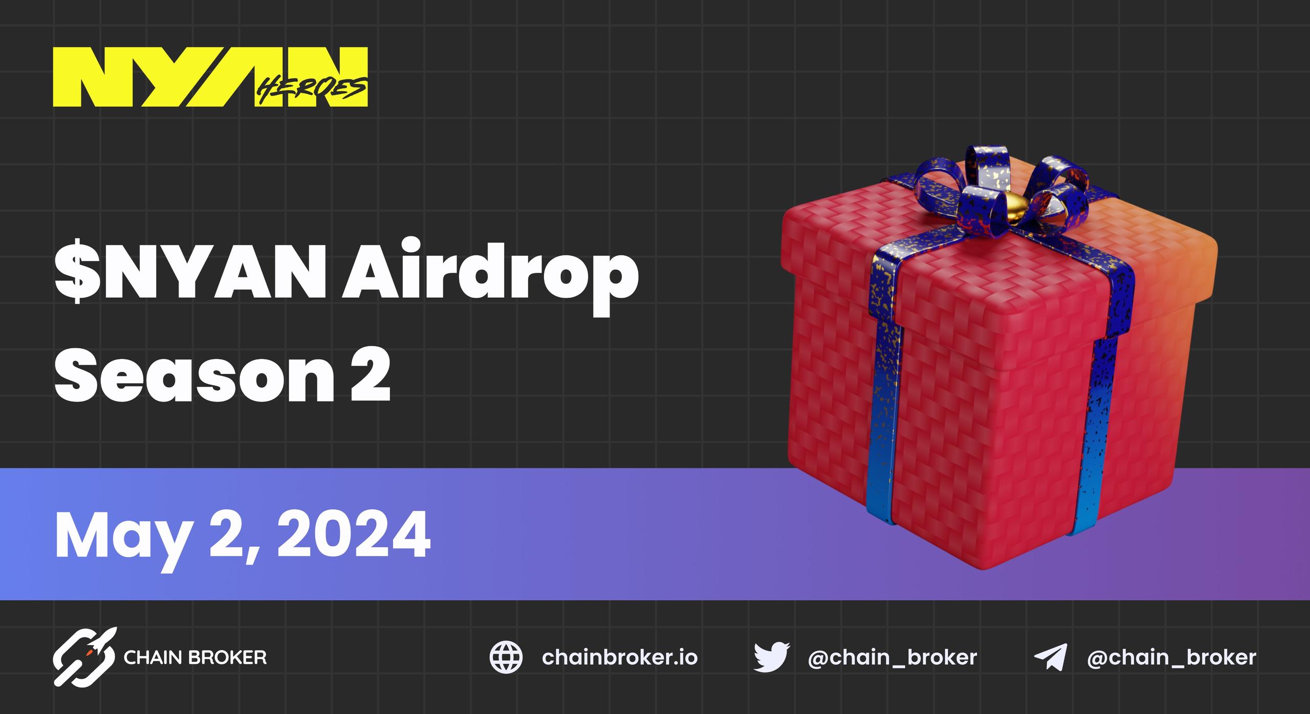 Second Season of $NYAN Airdrop Campaign announced