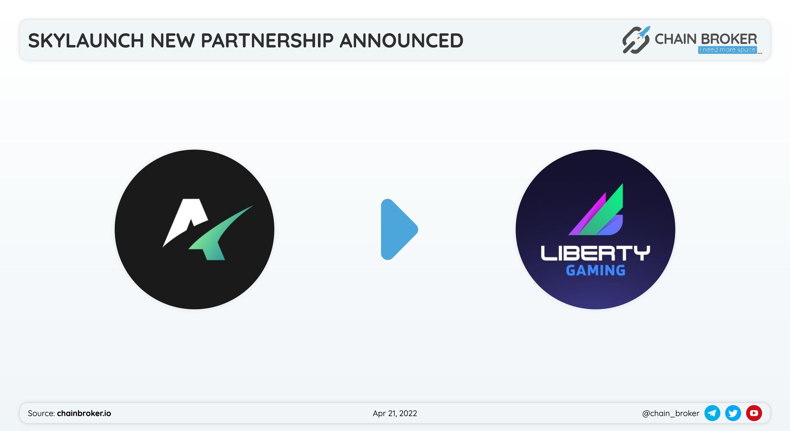 SkyLaunch has partnered with Liberty Gaming for ecosystem expansion.