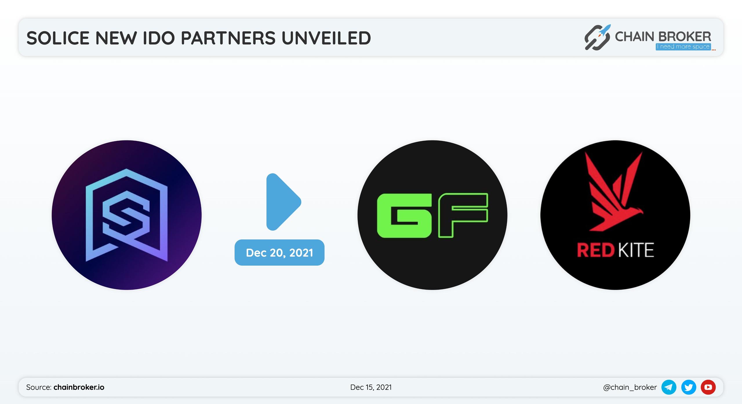 Solice has partnered with GameFi and Red Kite by PolkaFoundry  for a token launch.