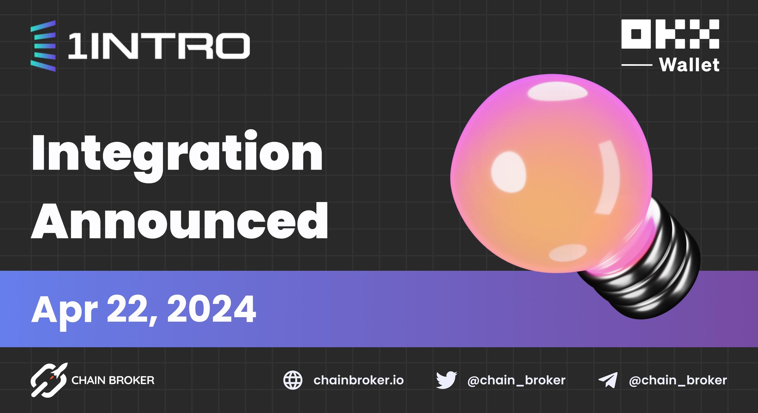 1intro now supports OKX Wallet