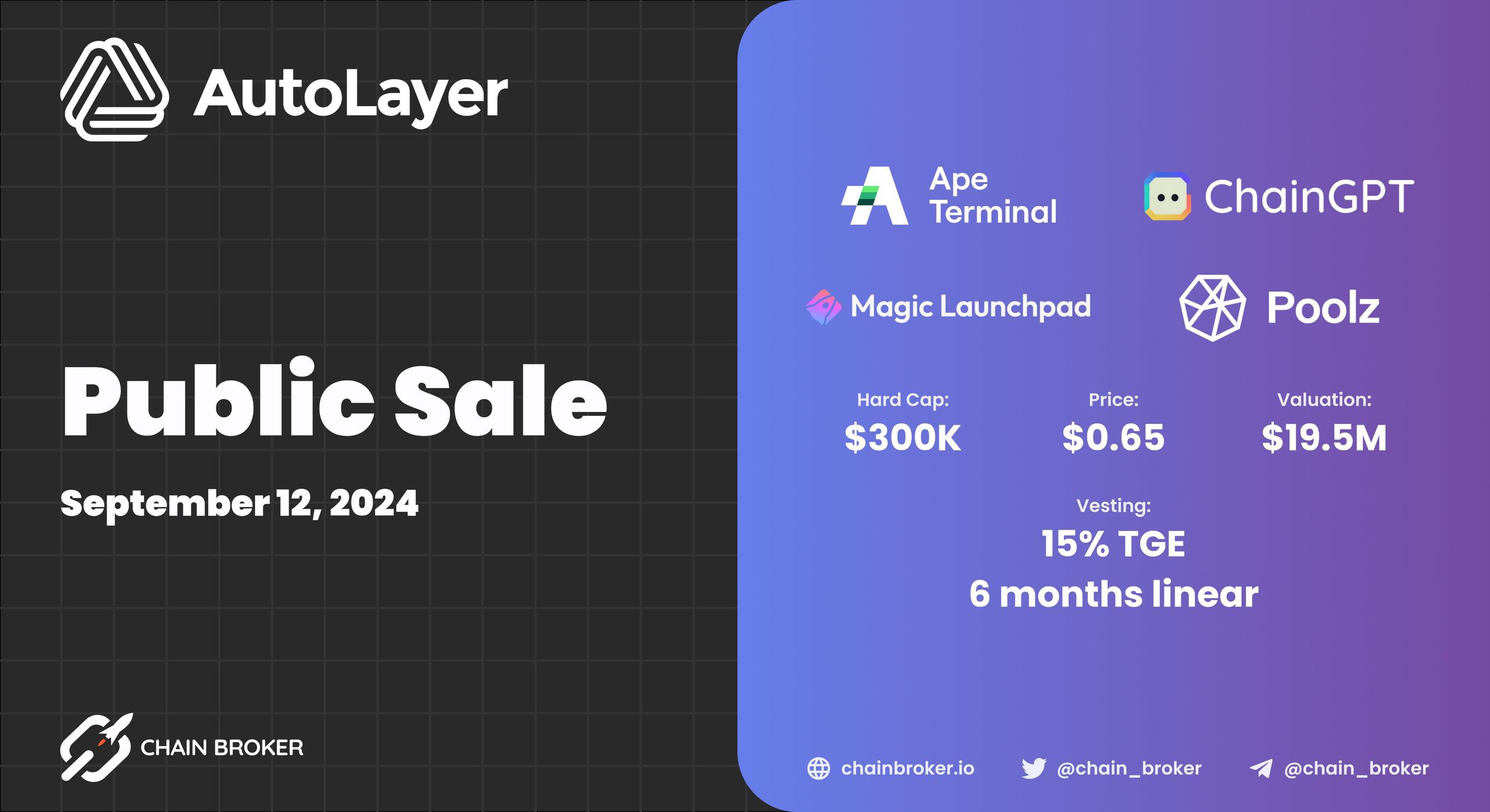 AutoLayer Announces $LAY3R IDO