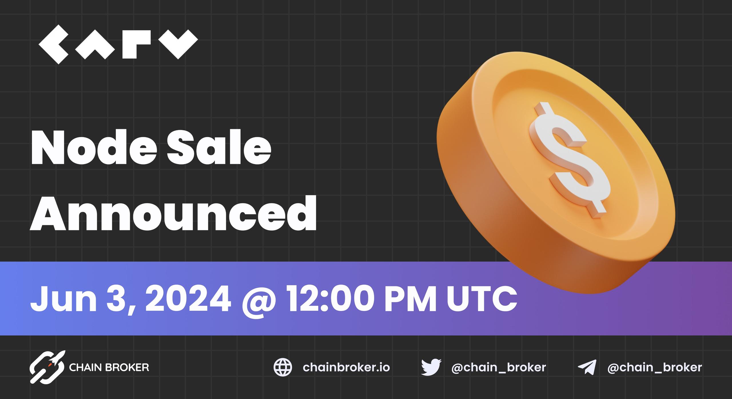 CARV Node Sale Announced