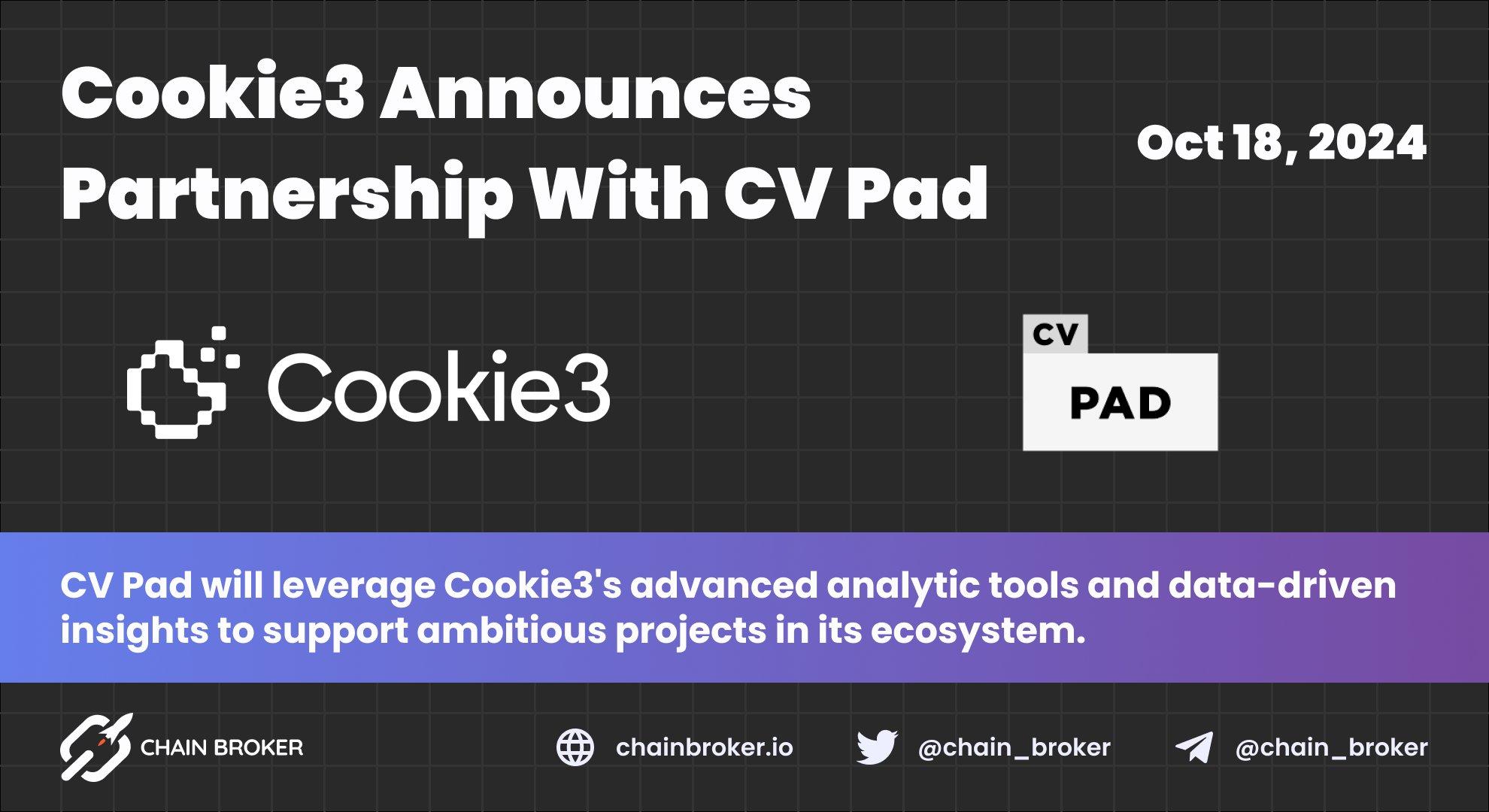 Cookie3 Joins Forces With CV Pad