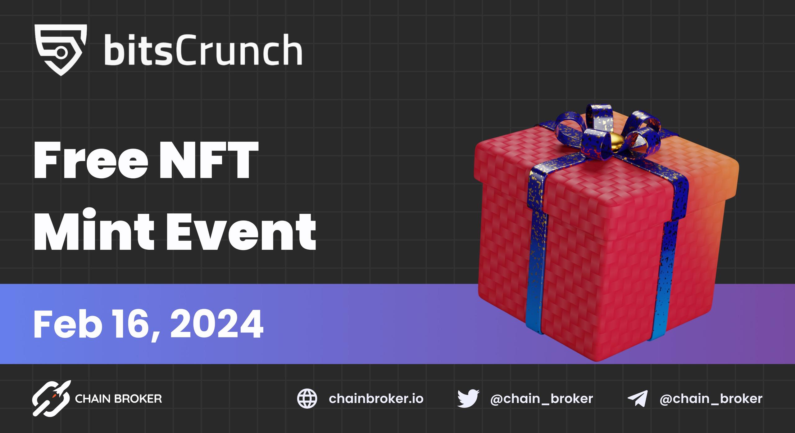 Free NFT mint from bitsCrunch
