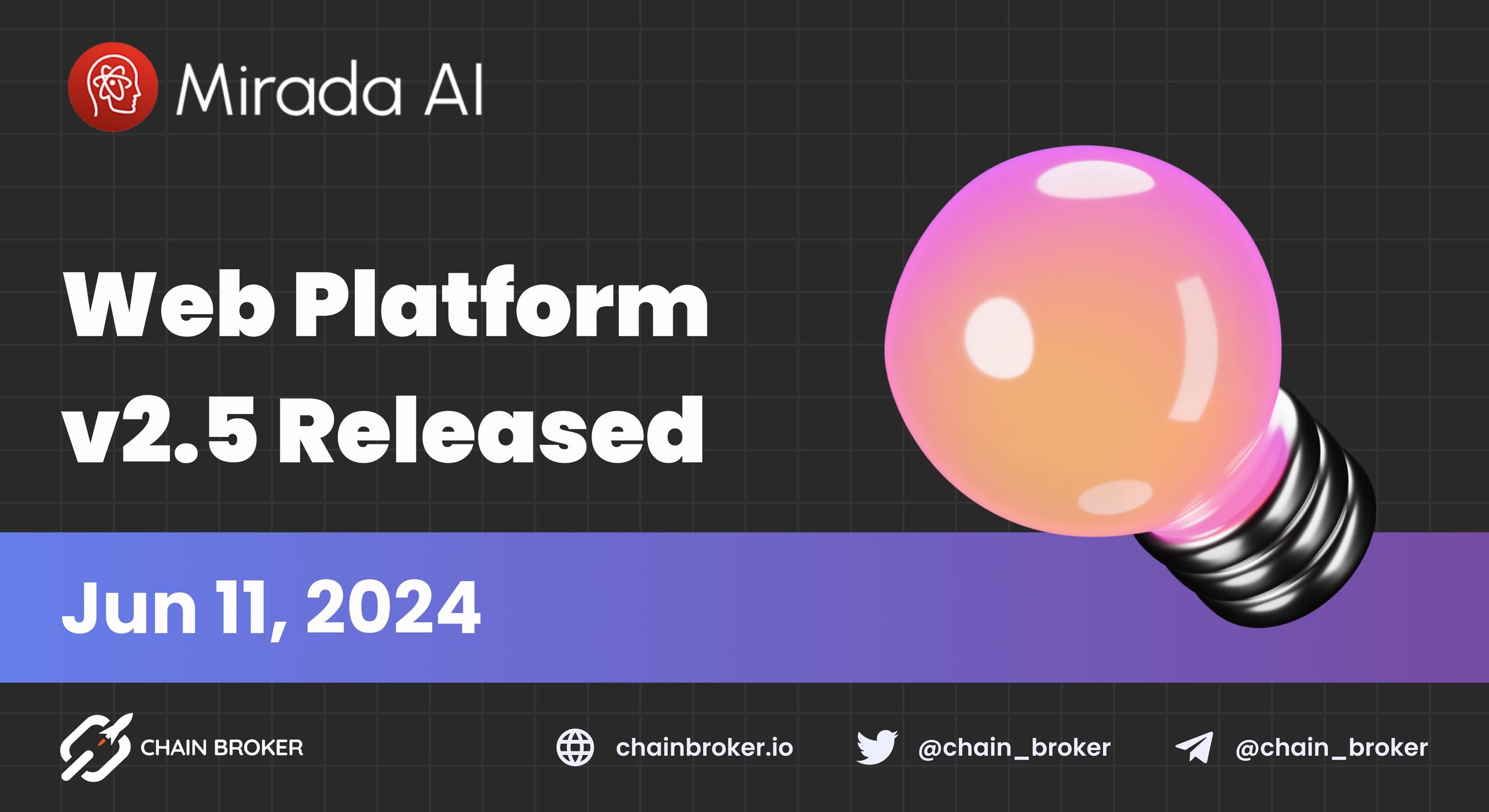 Mirada AI Web 2.5 Goes Live