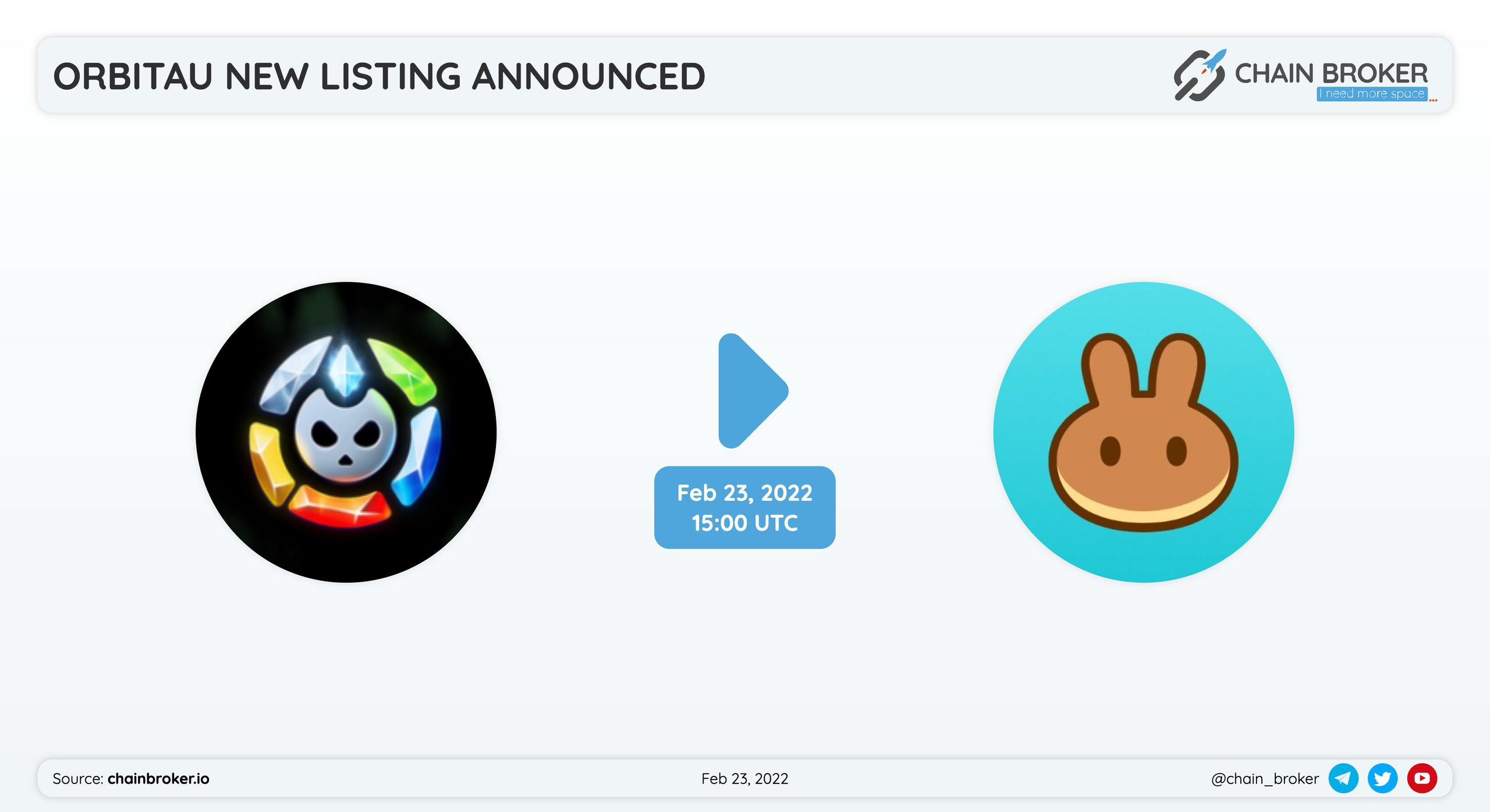 Orbitau has partnered with PancakeSwap for a token listing.