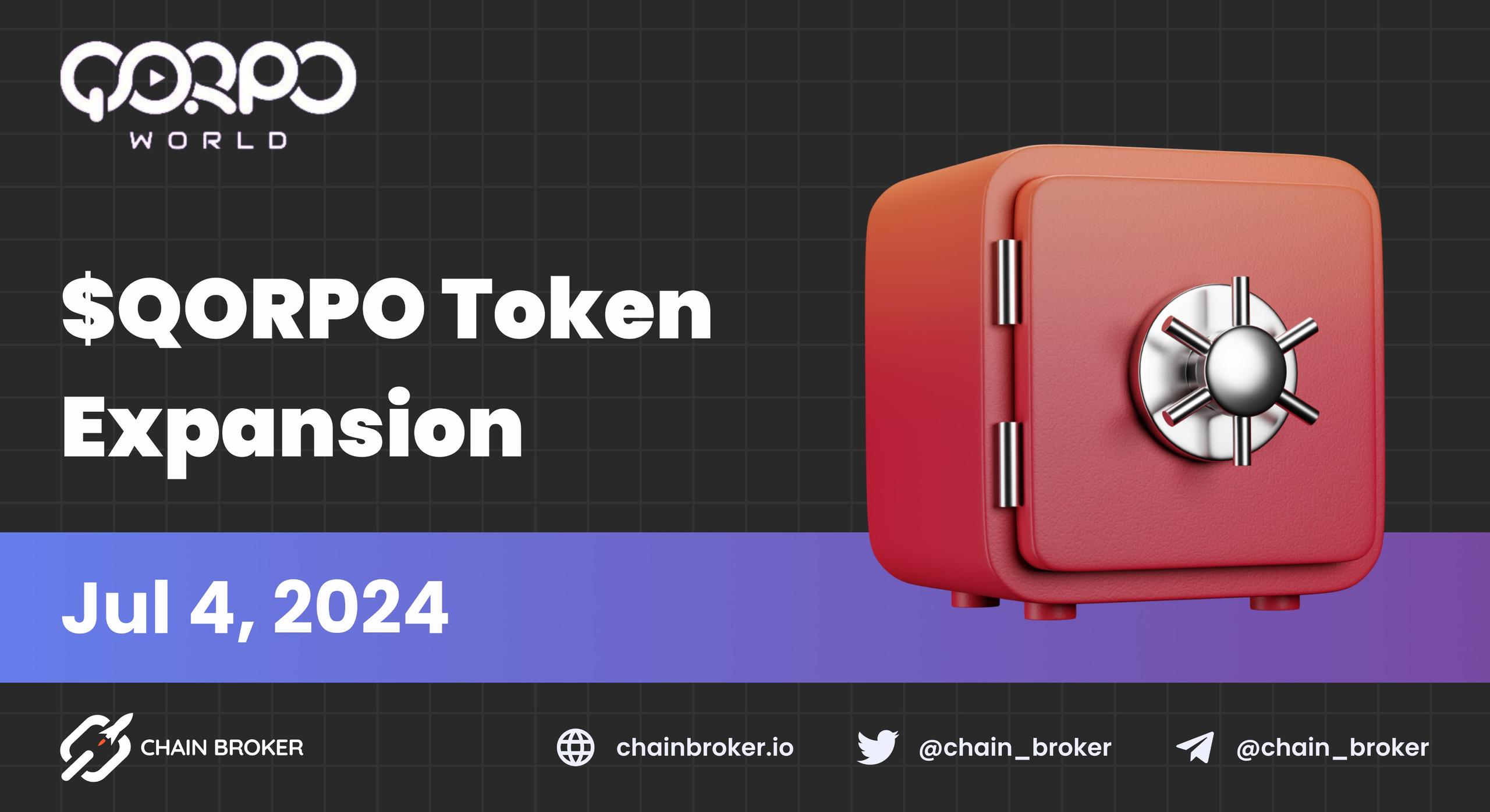 $QORPO Token Expansion Announced