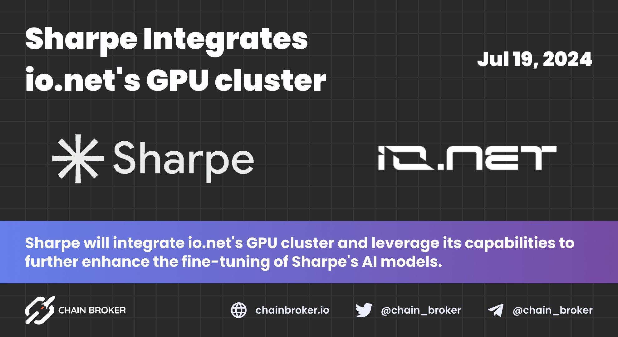 Sharpe AI Integrates with io.net