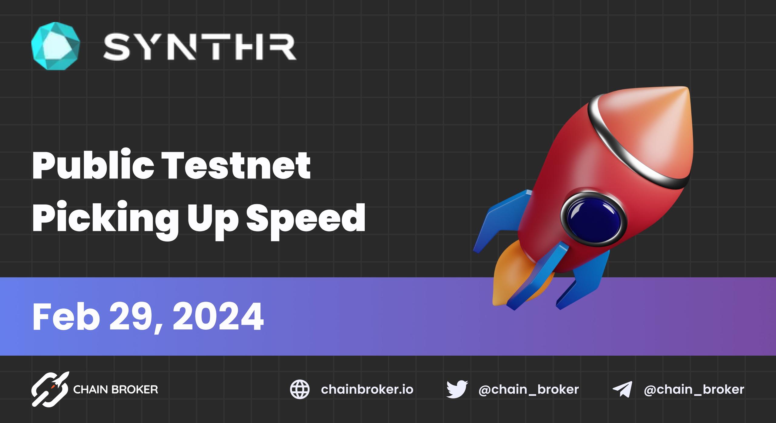 SYNTHR Testnet gaining momentum