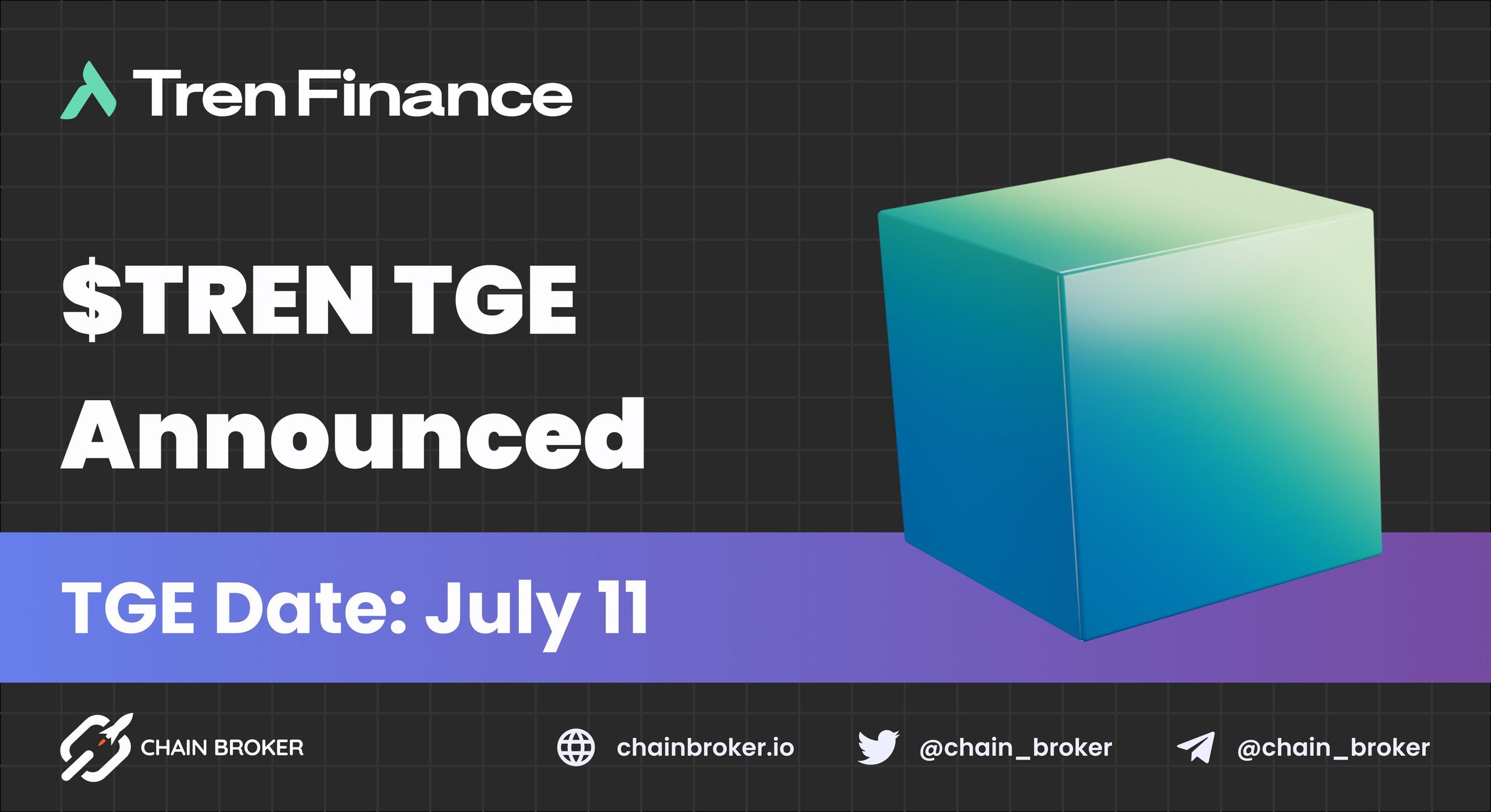 Tren Finance Announces $TREN TGE