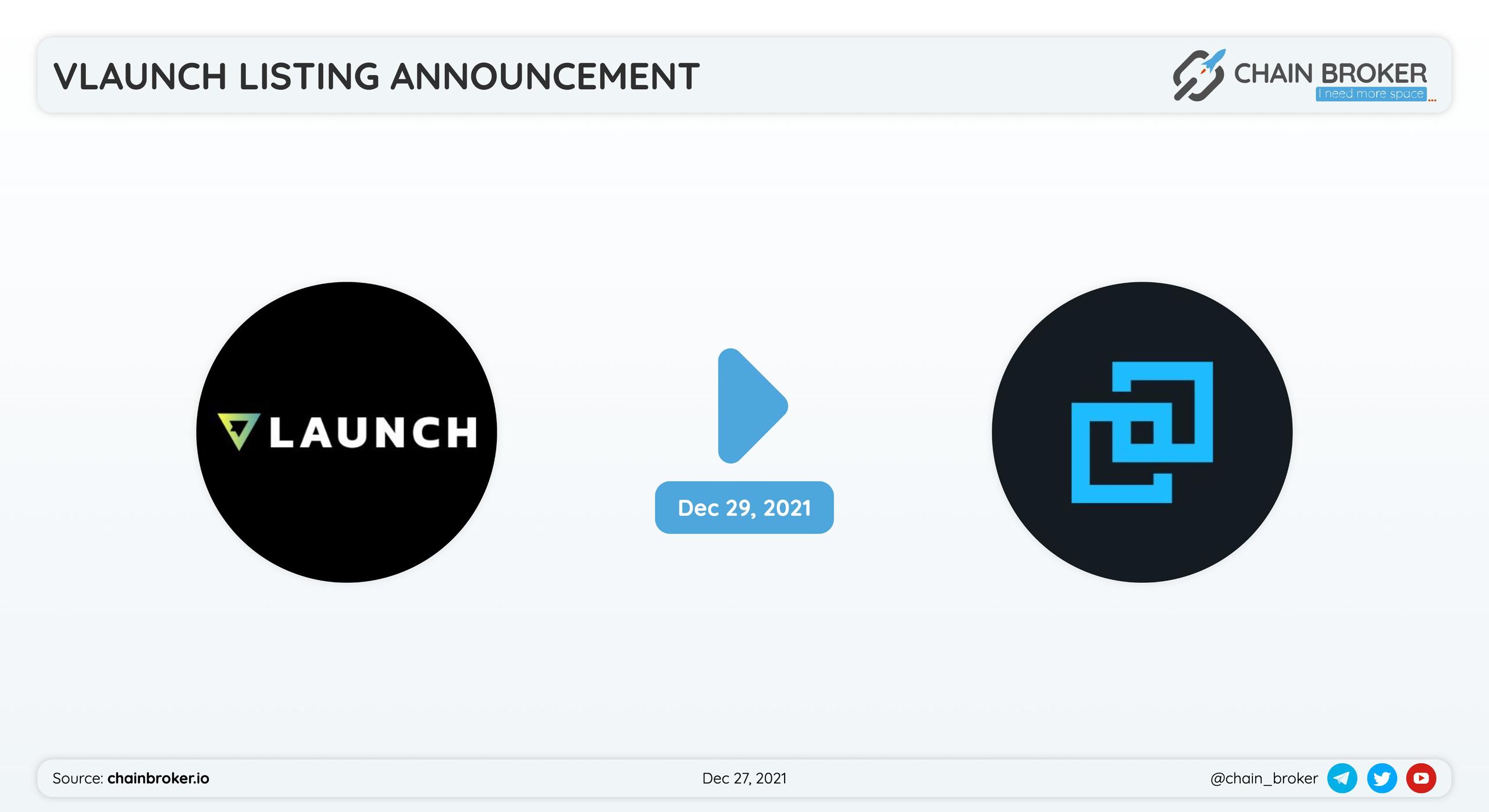 VLaunch will be listed on Bittrex