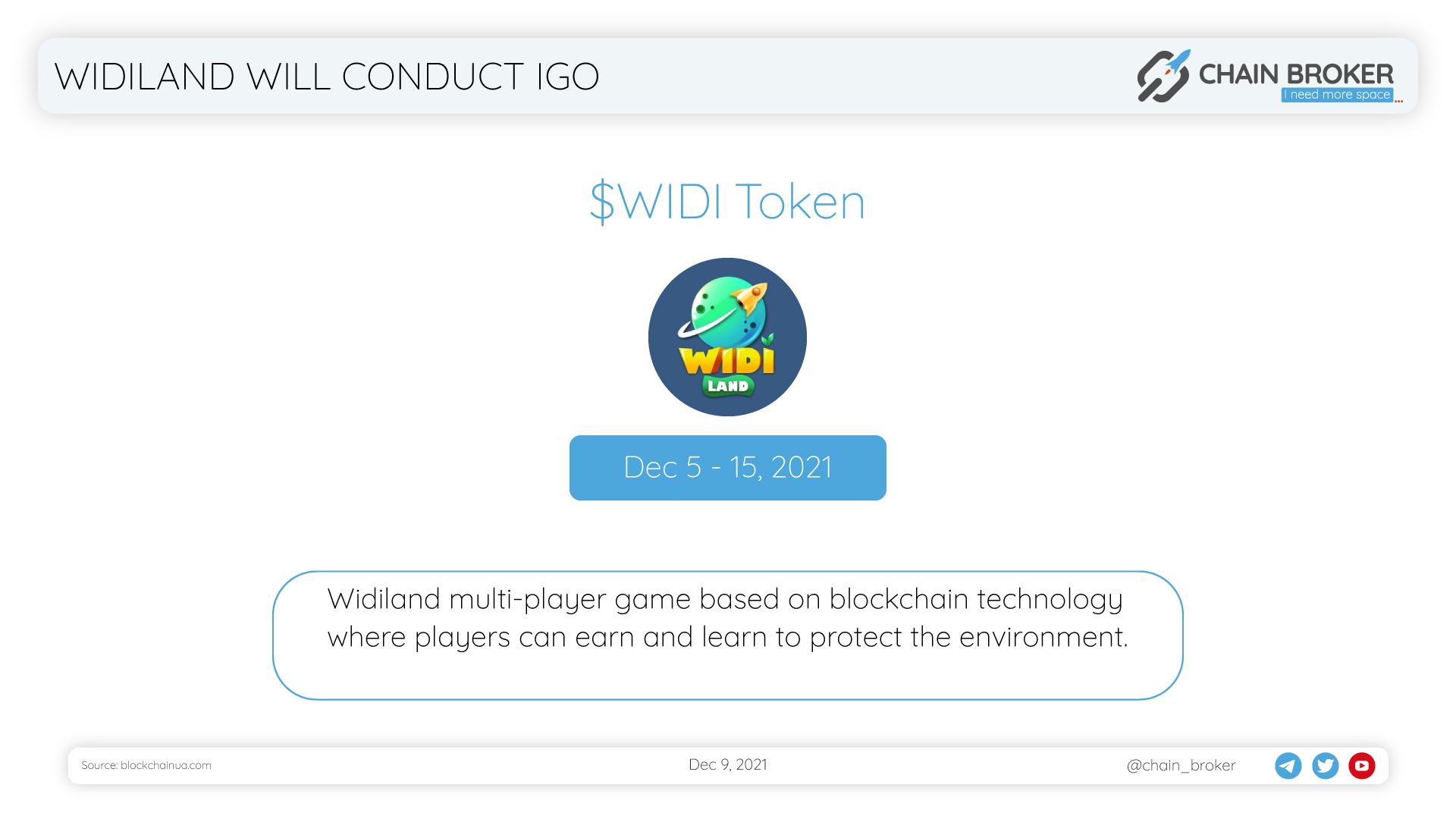 Widiland will conduct IGO