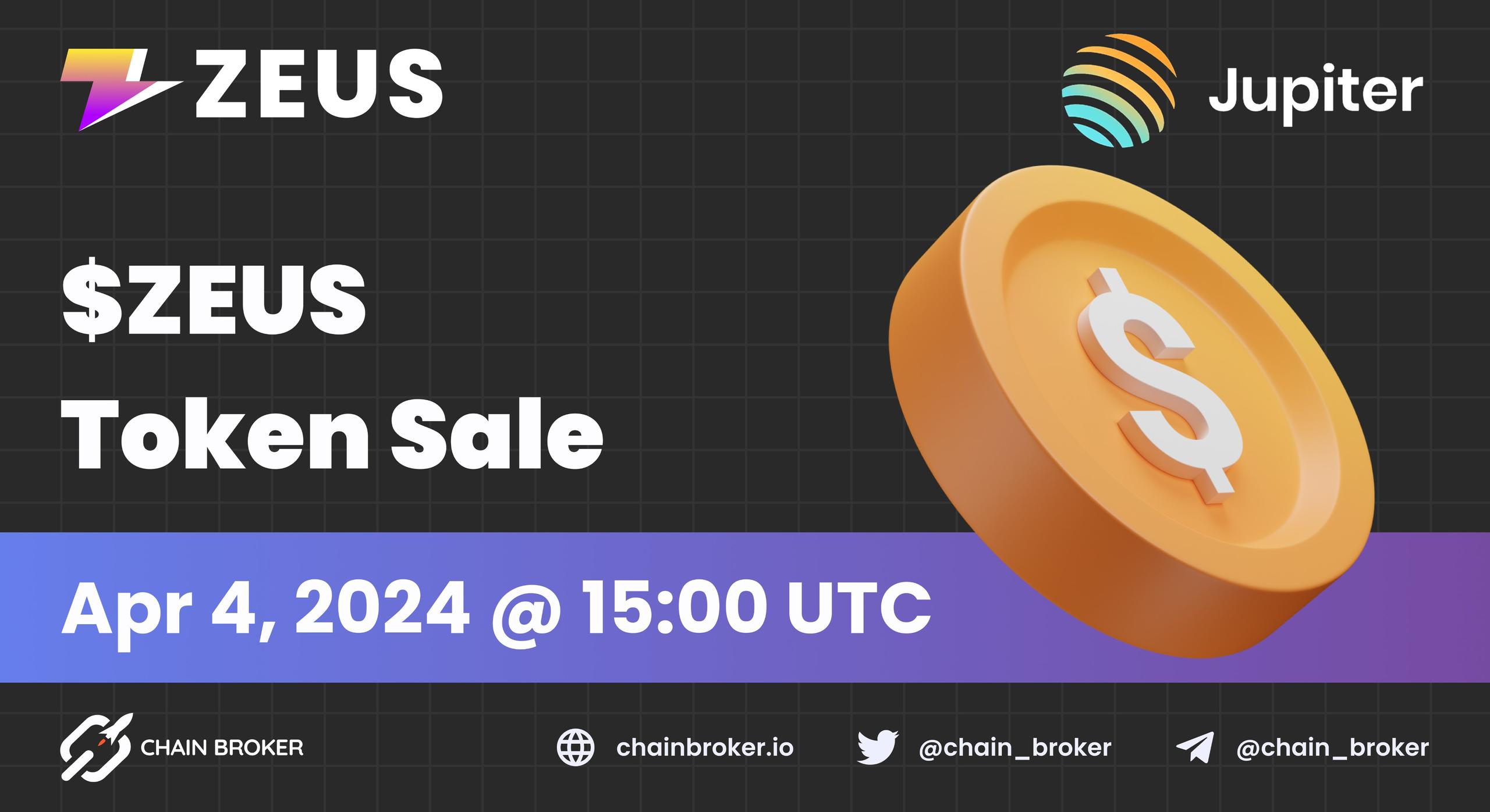 Zeus Network Announces a Token Sale