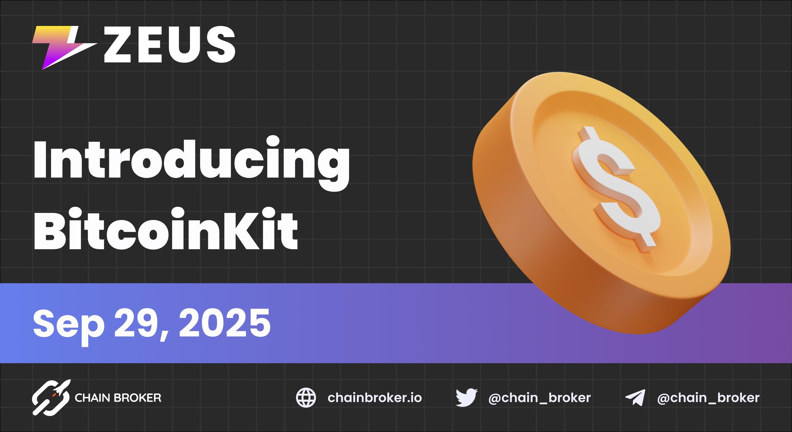 Zeus Network Launches BitcoinKit
