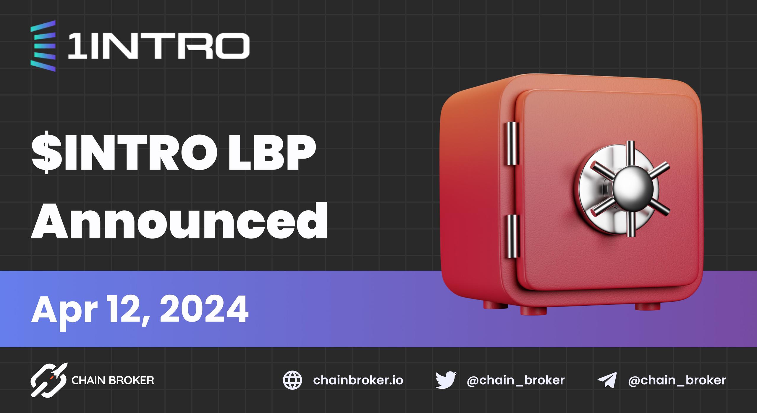 1intro announces $INTRO LBP Public Sale 1intro announces $INTRO LBP Public Sale