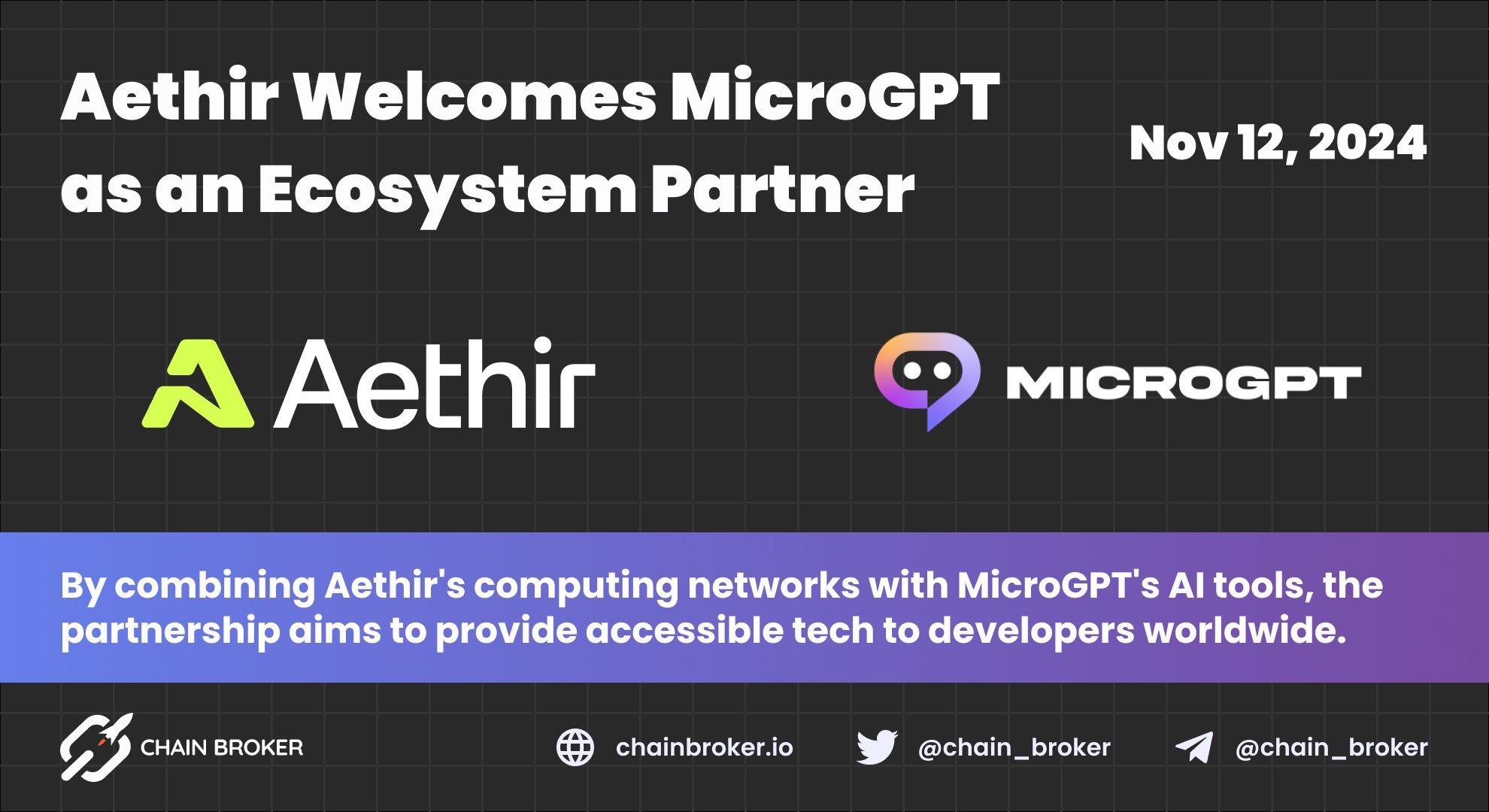 Aethir Welcomes MicroGPT as an Ecosystem Partner Aethir Welcomes MicroGPT as an Ecosystem Partner