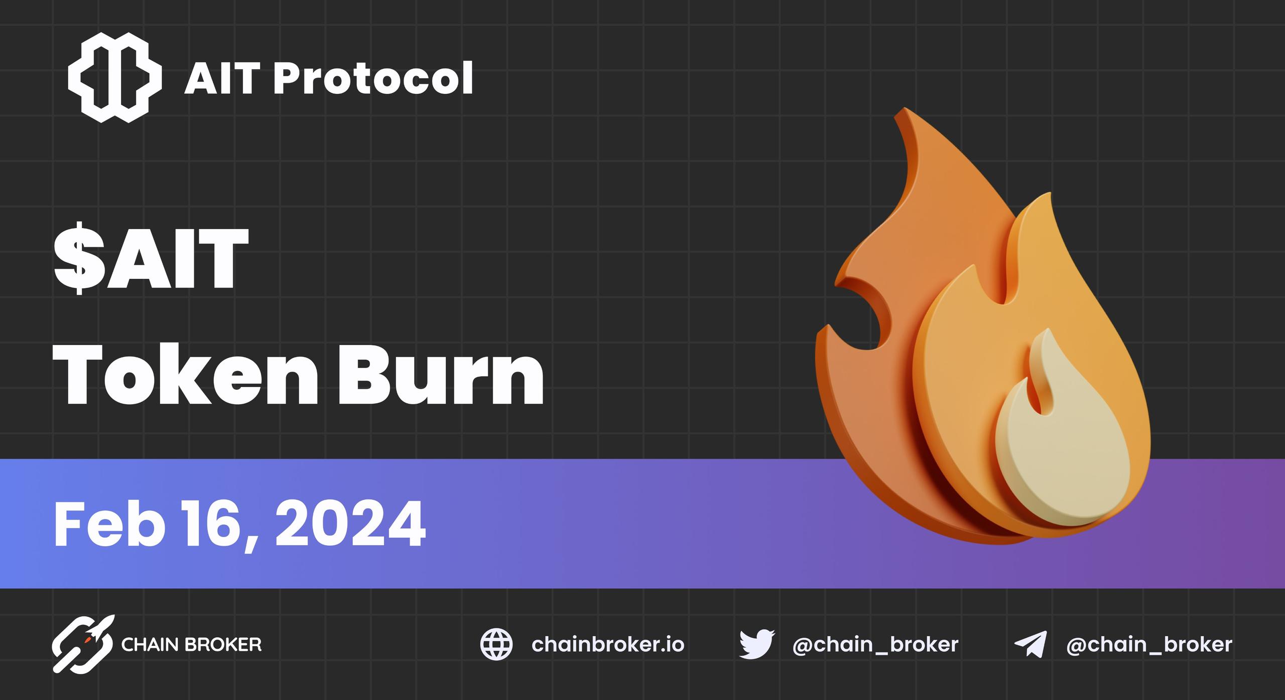 AIT Protocol native token burn