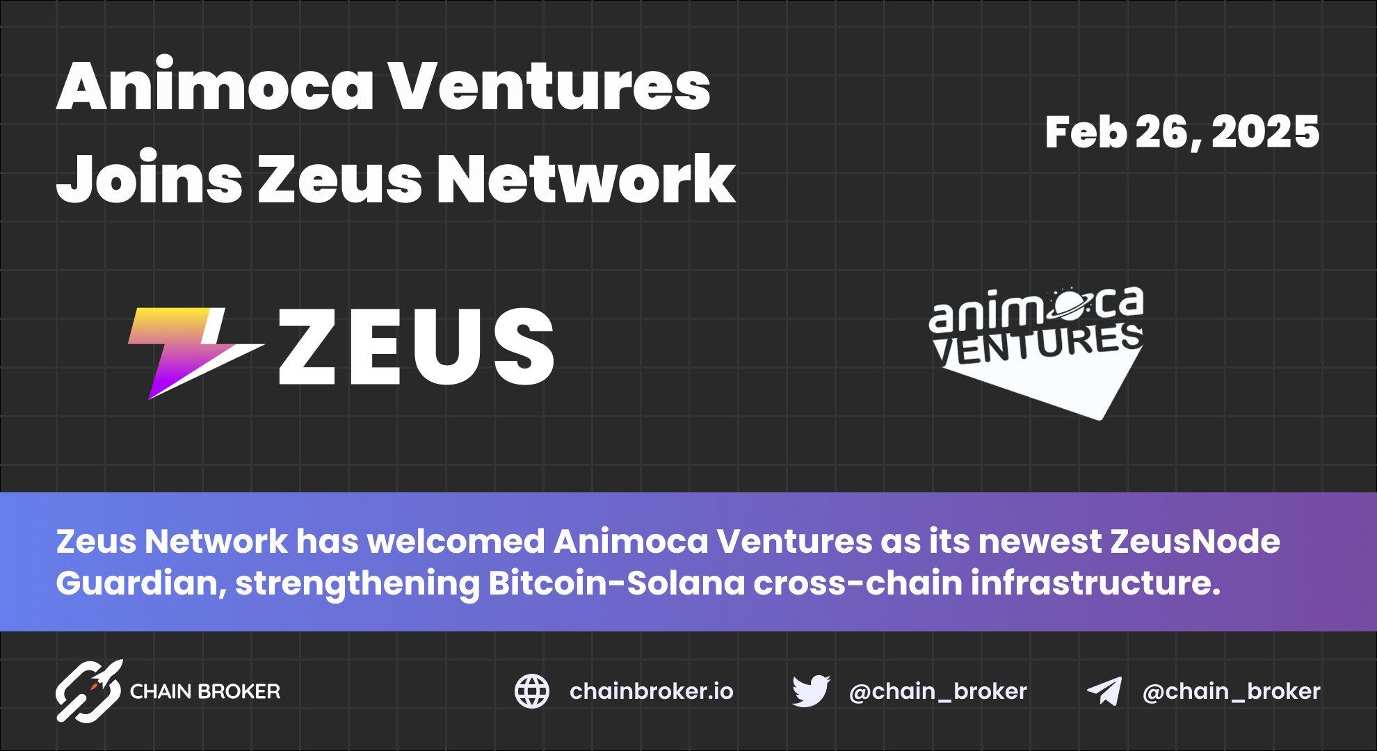 Animoca Ventures Joins Zeus Network as a ZeusNode Guardian Animoca Ventures Joins Zeus Network as a ZeusNode Guardian