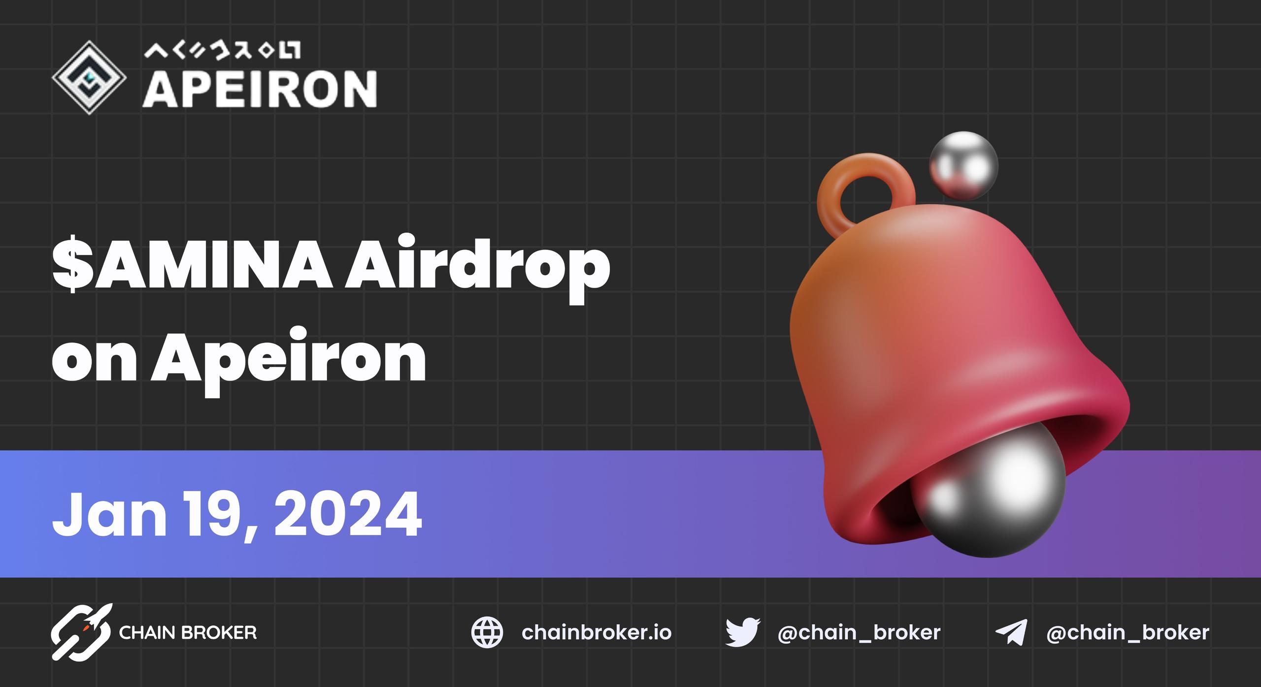 Apeiron Announces $AMINA Airdrop