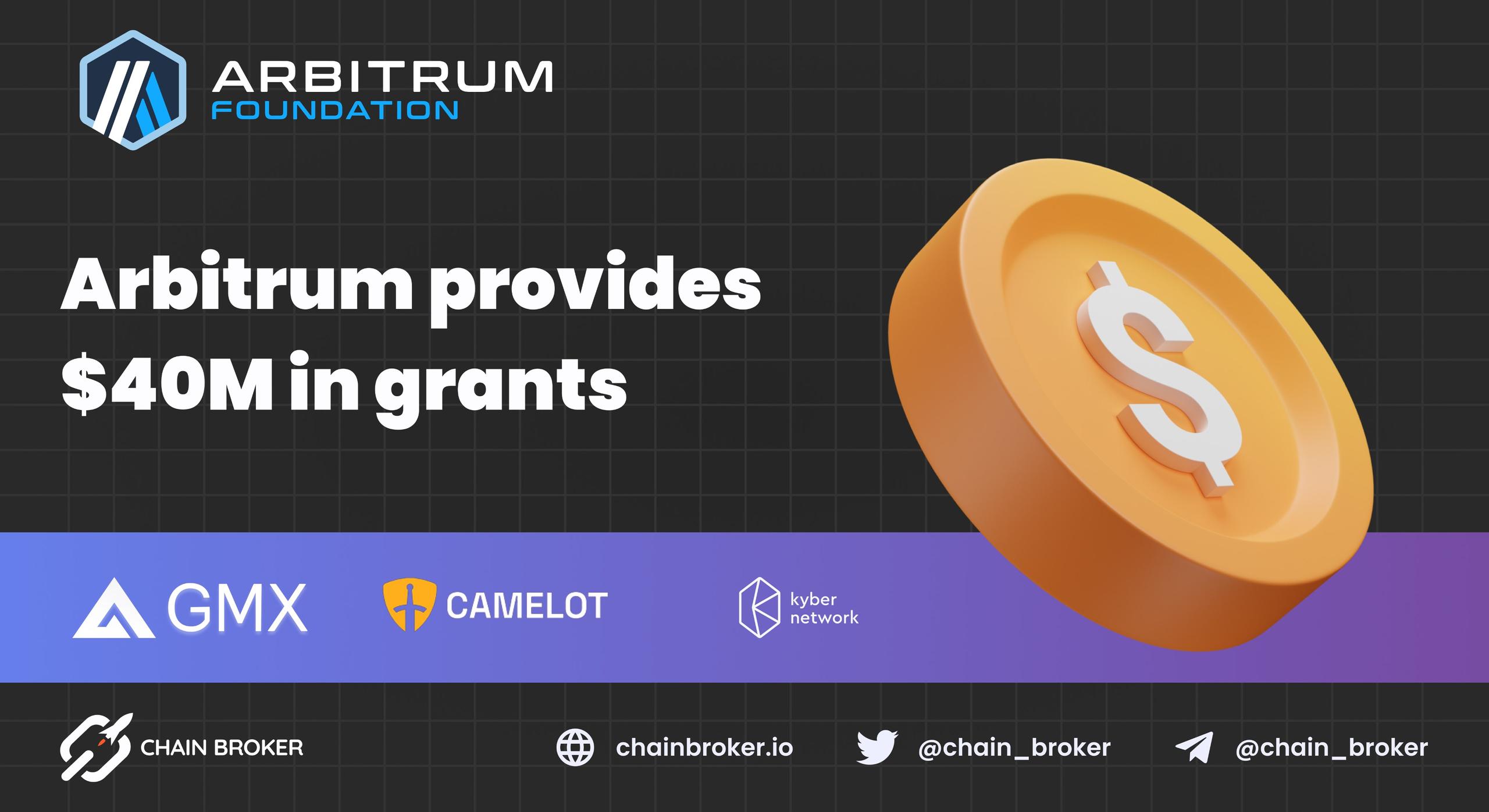Arbitrum announced 29 projects to get grants for expanding products on chain