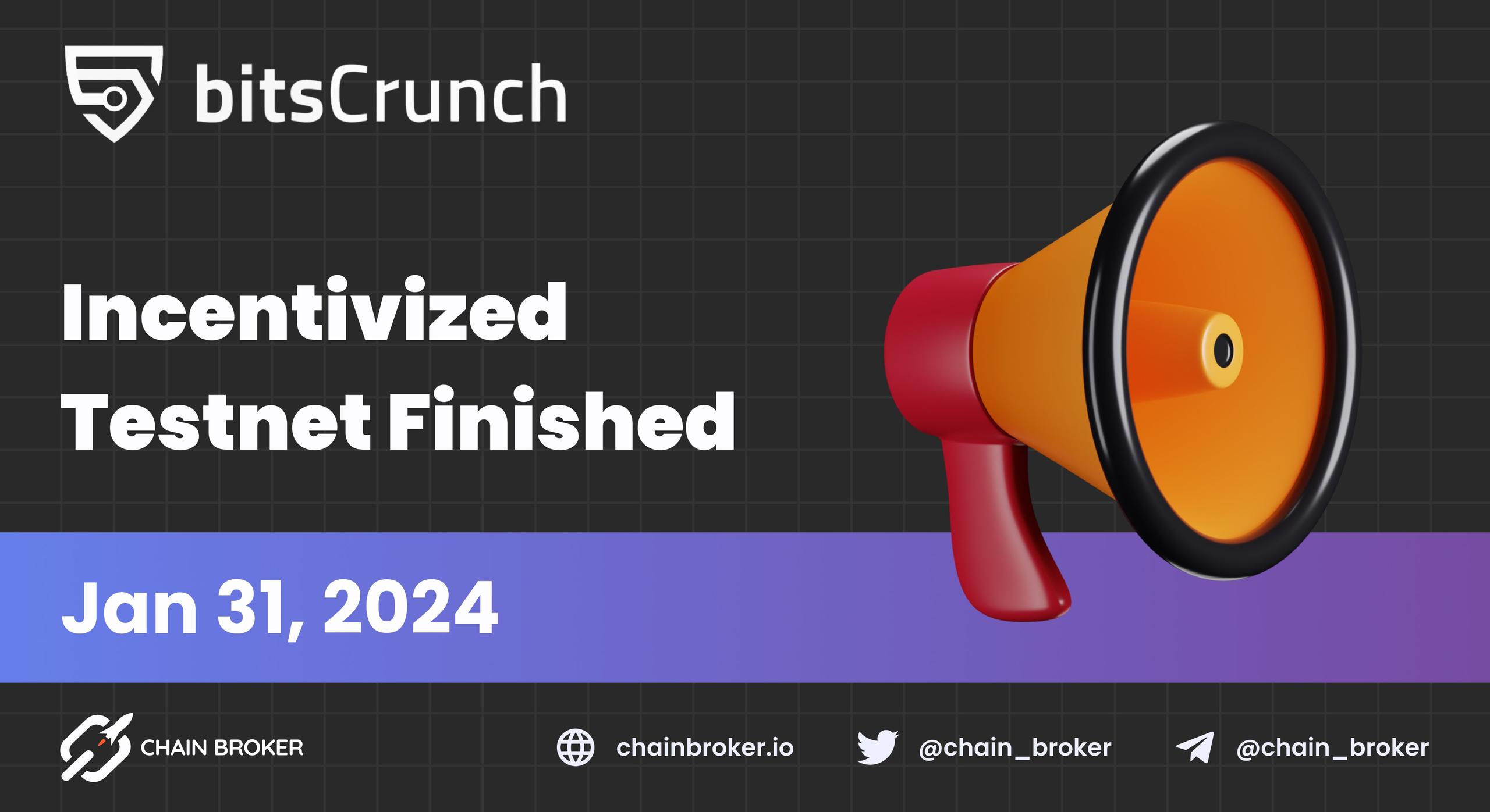 bitsCrunch Finishes its Incentivized Testnet bitsCrunch Finishes its Incentivized Testnet