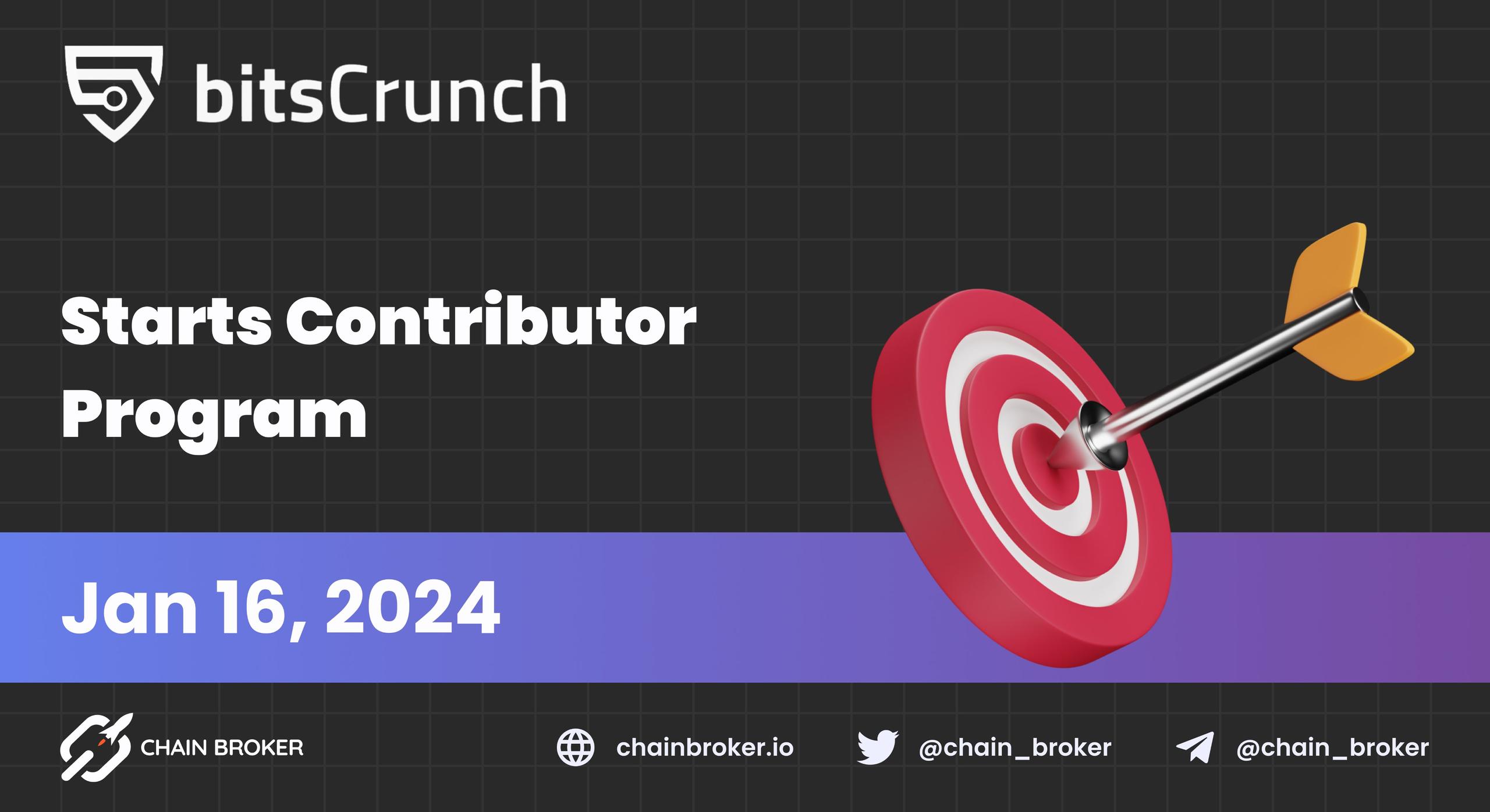 bitsCrunch starts a Contributor Program