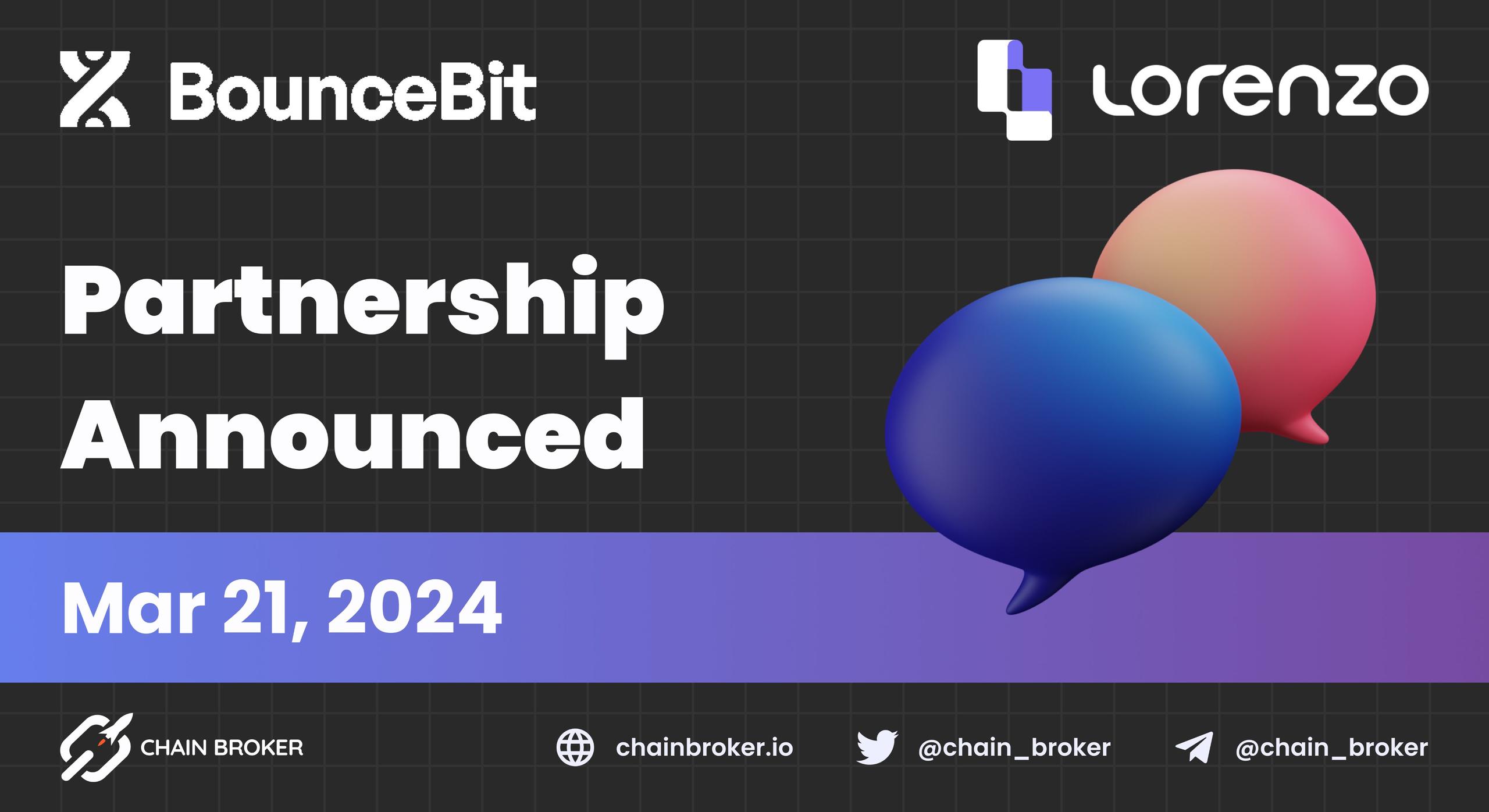 BounceBit and Lorenzo Protocol announce partnership BounceBit and Lorenzo Protocol announce partnership