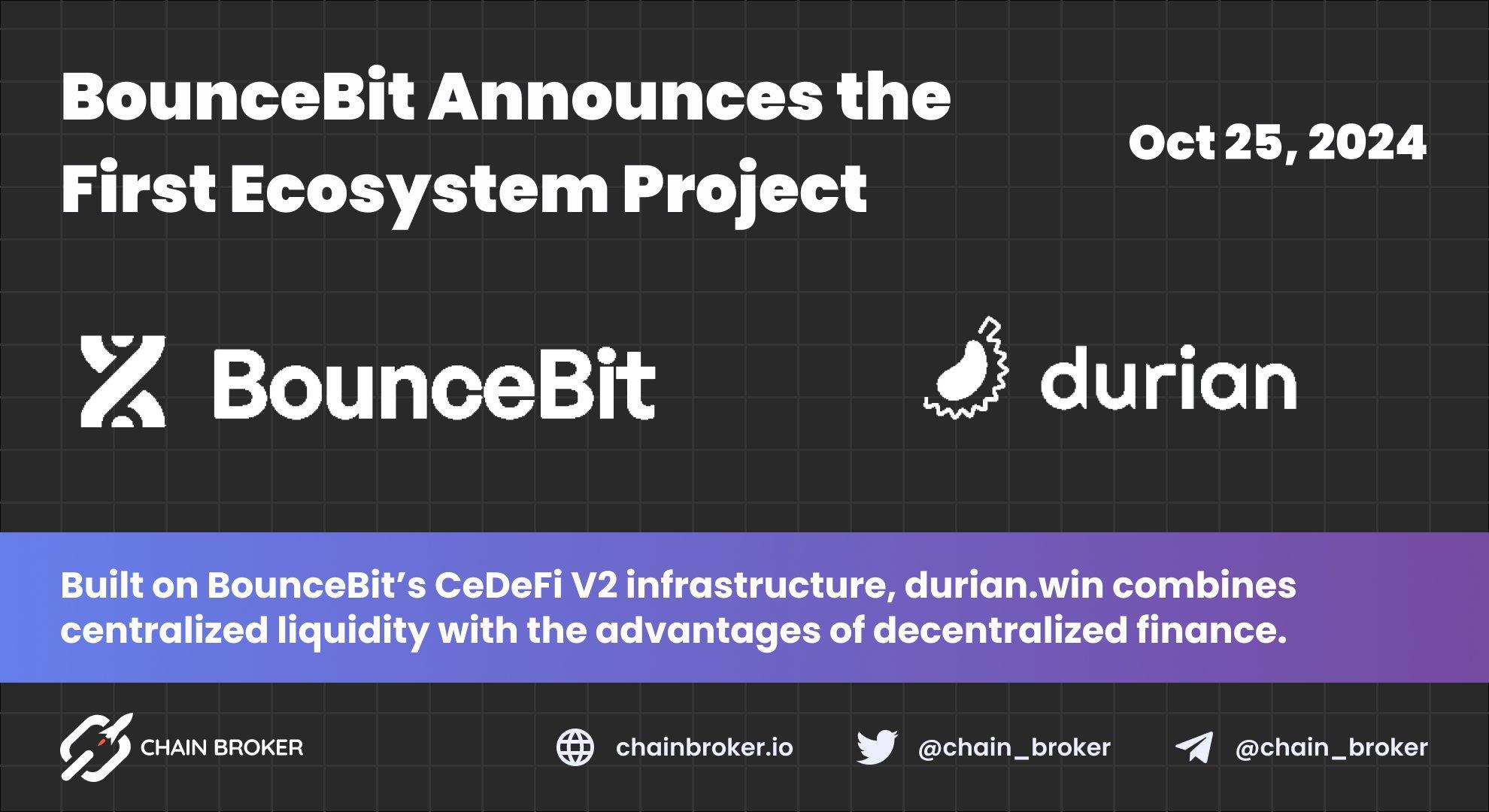 BounceBit Announces the First CeDeFi Ecosystem Project BounceBit Announces the First CeDeFi Ecosystem Project