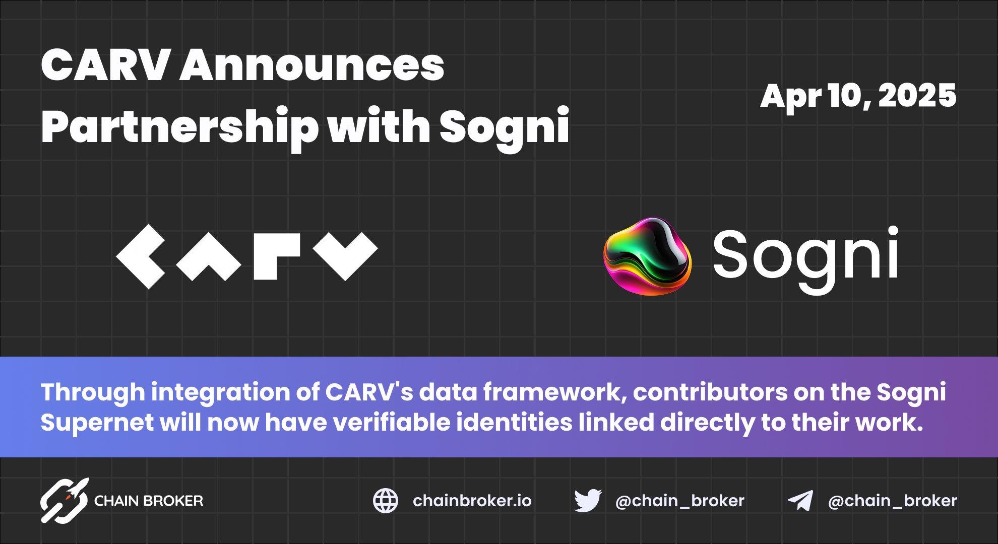 CARV Announces Partnership with Sogni CARV Announces Partnership with Sogni