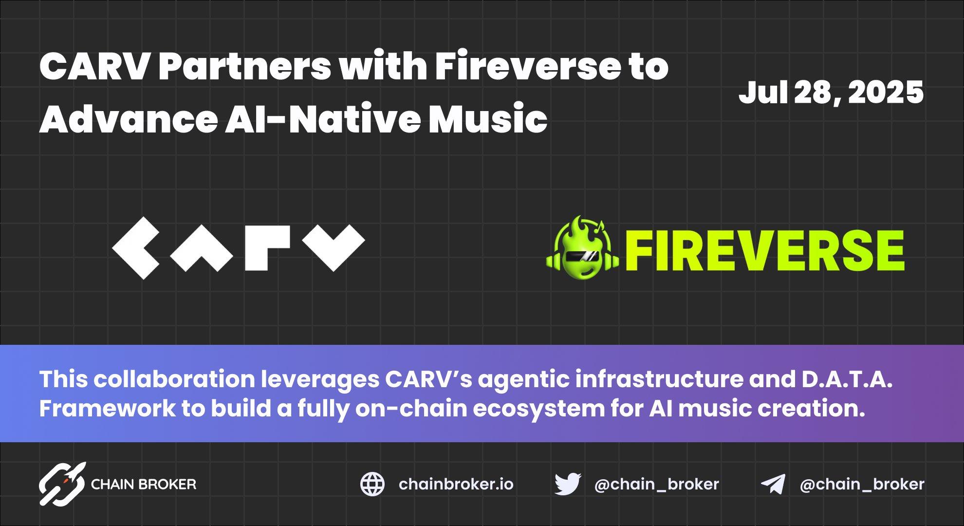 CARV Partners with Fireverse to Advance AI-Native Music CARV Partners with Fireverse to Advance AI-Native Music