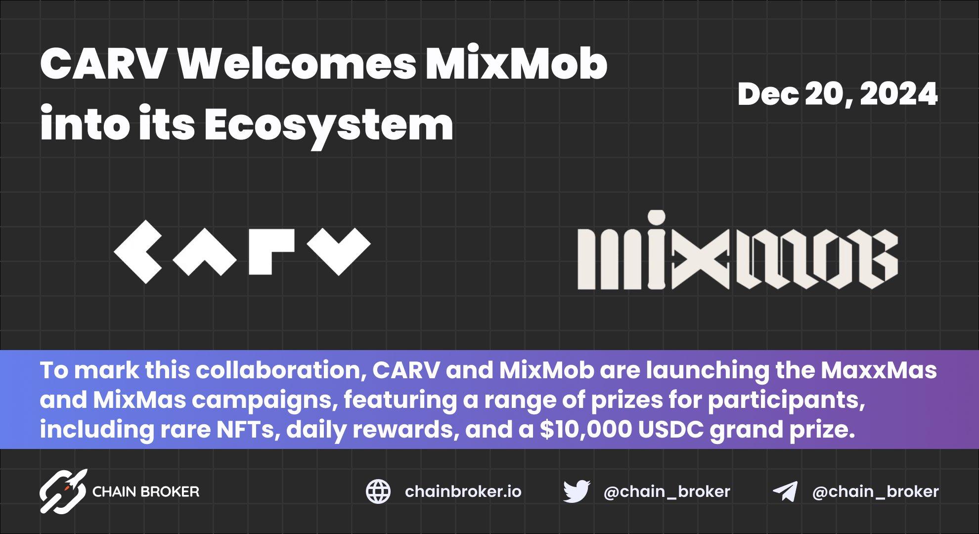 CARV Welcomes MixMob into its Ecosystem CARV Welcomes MixMob into its Ecosystem