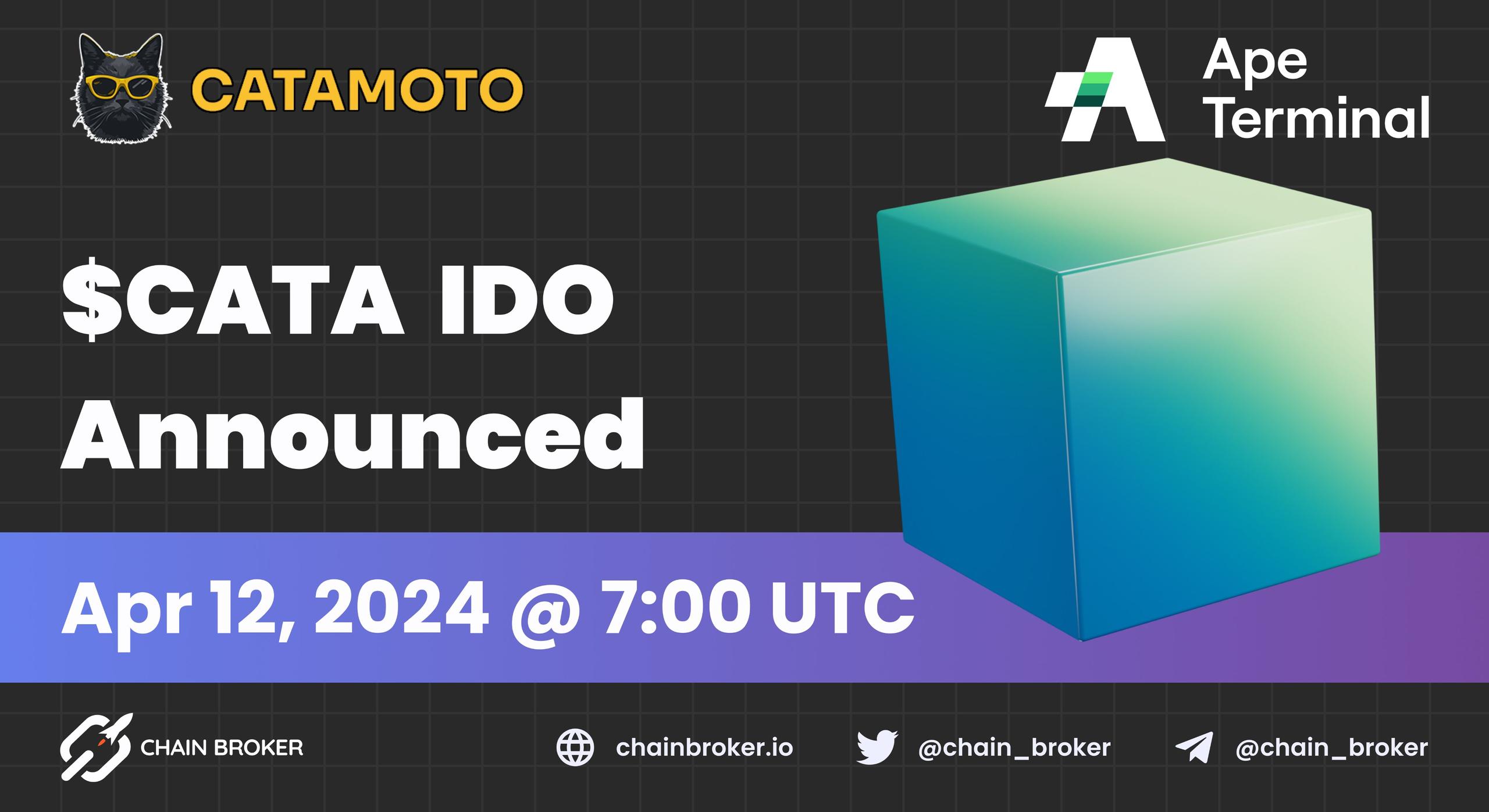 Catamoto has announced its IDO on Ape Terminal