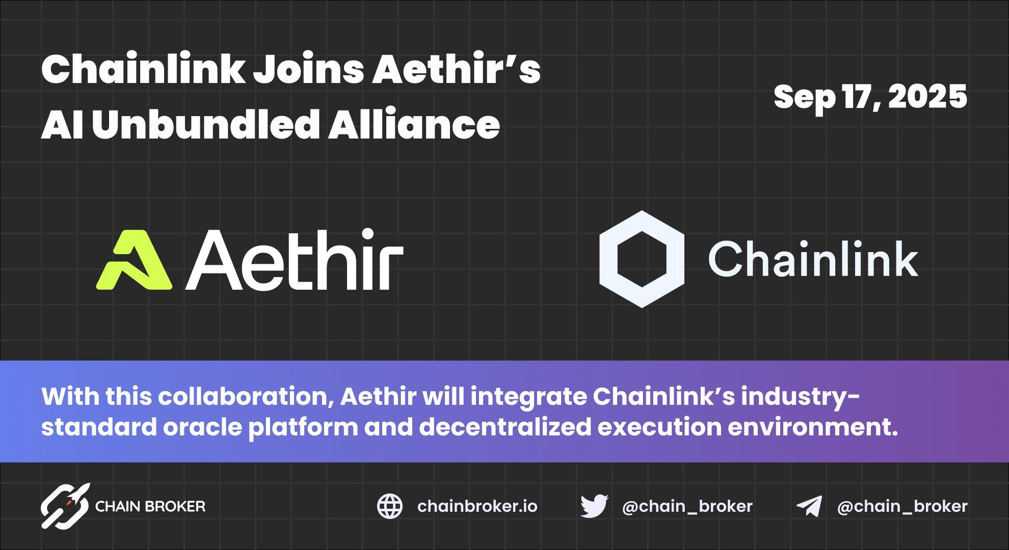 Chainlink Joins Aethir’s AI Unbundled Alliance Chainlink Joins Aethir’s AI Unbundled Alliance