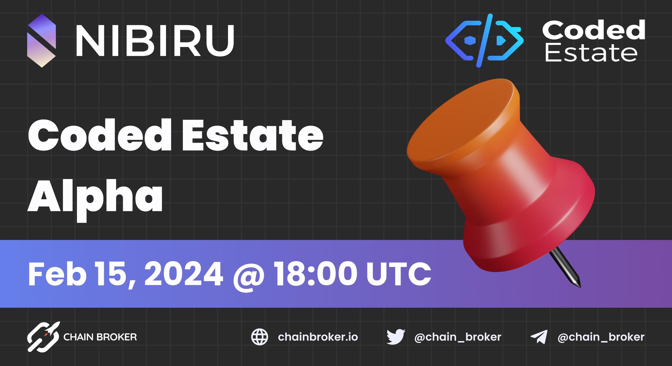 Coded Estate launches on Nibiru Chain