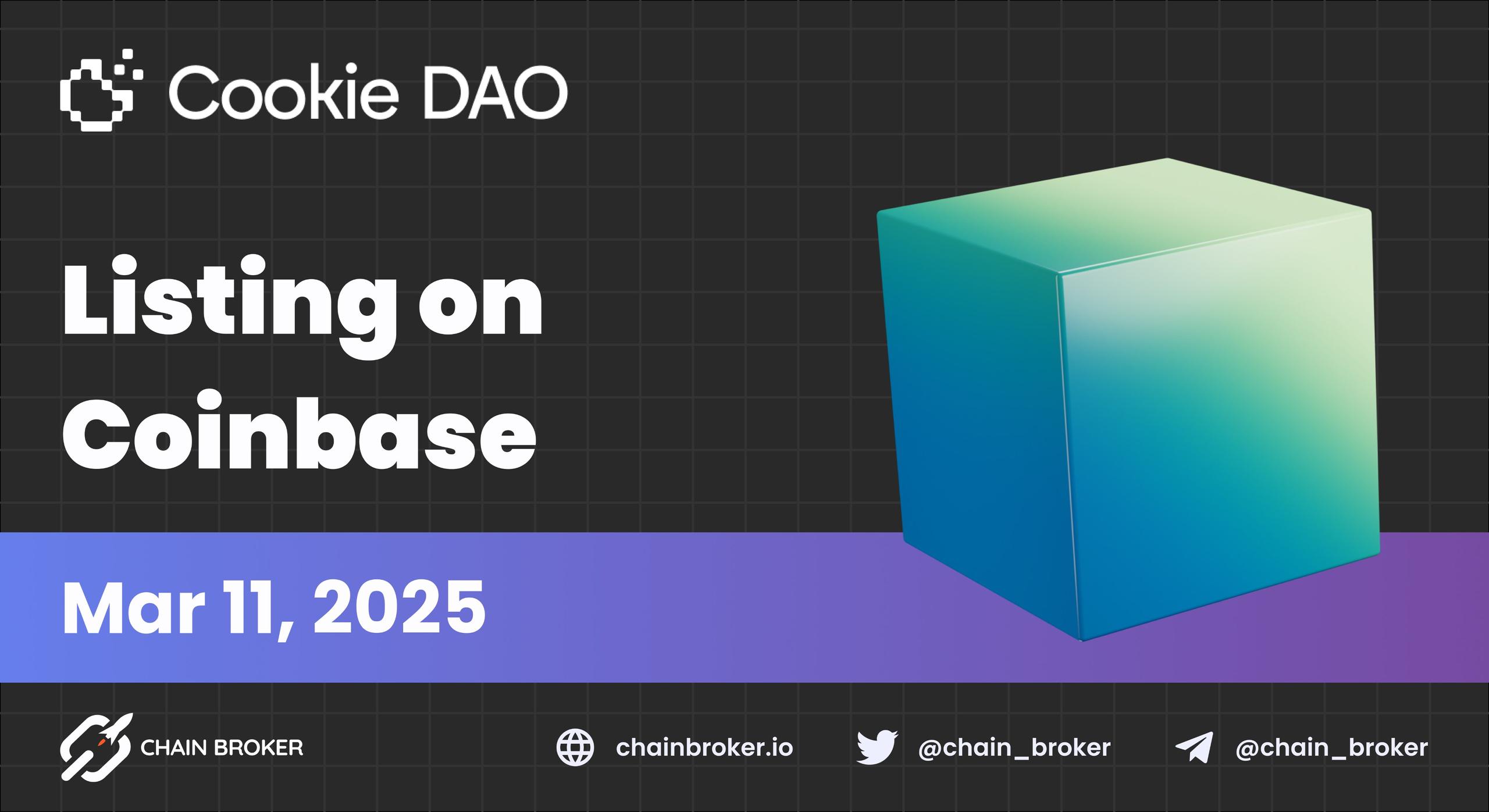 Cookie DAO is Now Listed on Coinbase Cookie DAO is Now Listed on Coinbase
