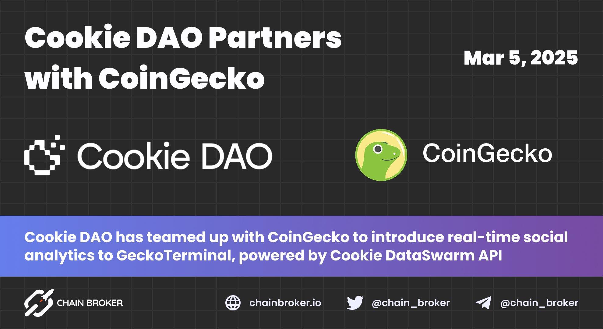 Cookie DAO Partners with CoinGecko Cookie DAO Partners with CoinGecko