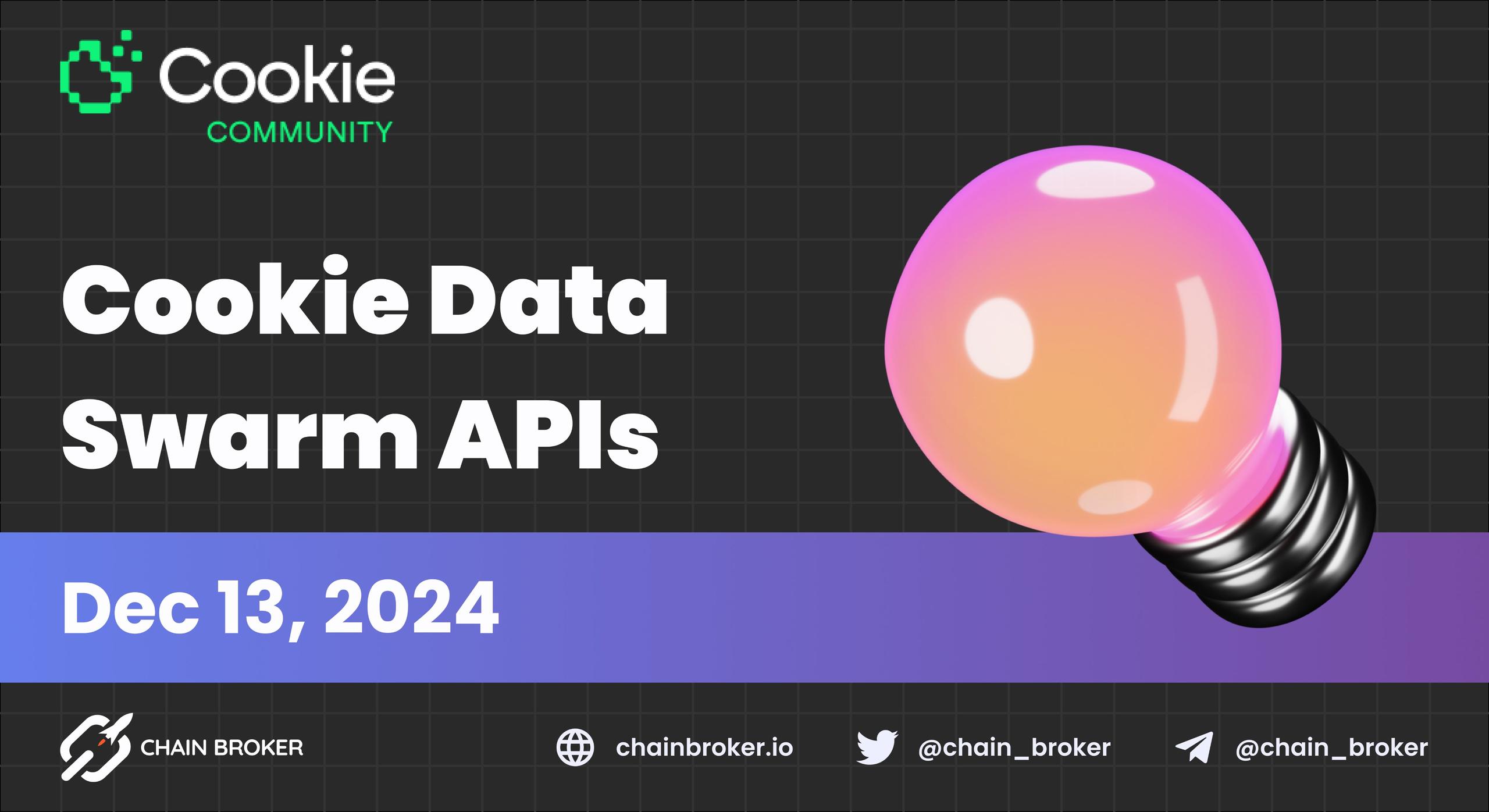 Cookie DAO Unveils the Cookie Data Swarm APIs Cookie DAO Unveils the Cookie Data Swarm APIs