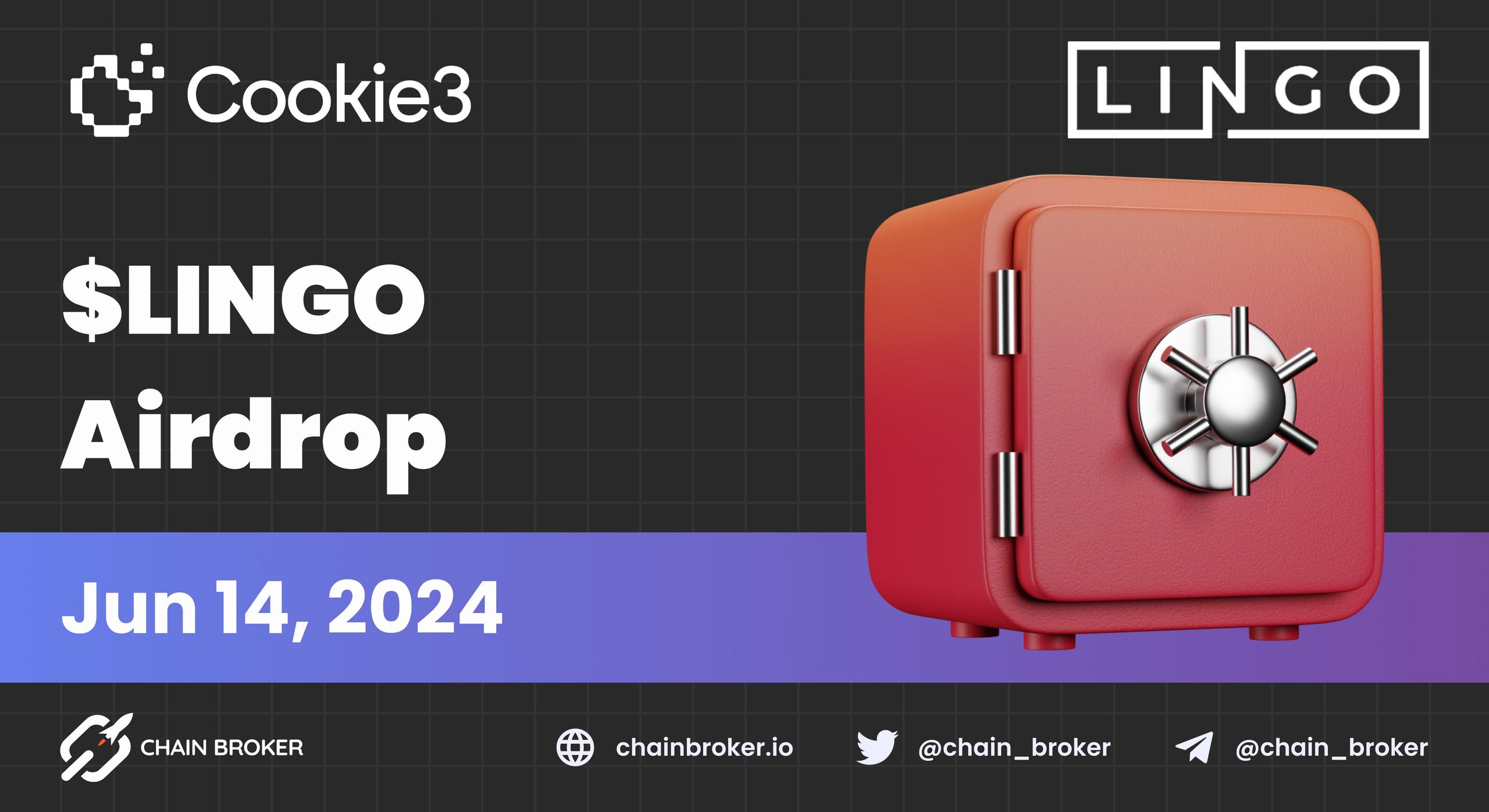 Cookie3 Announces a Lingo Airdrop for $COOKIE Stakers Cookie3 Announces a Lingo Airdrop for $COOKIE Stakers