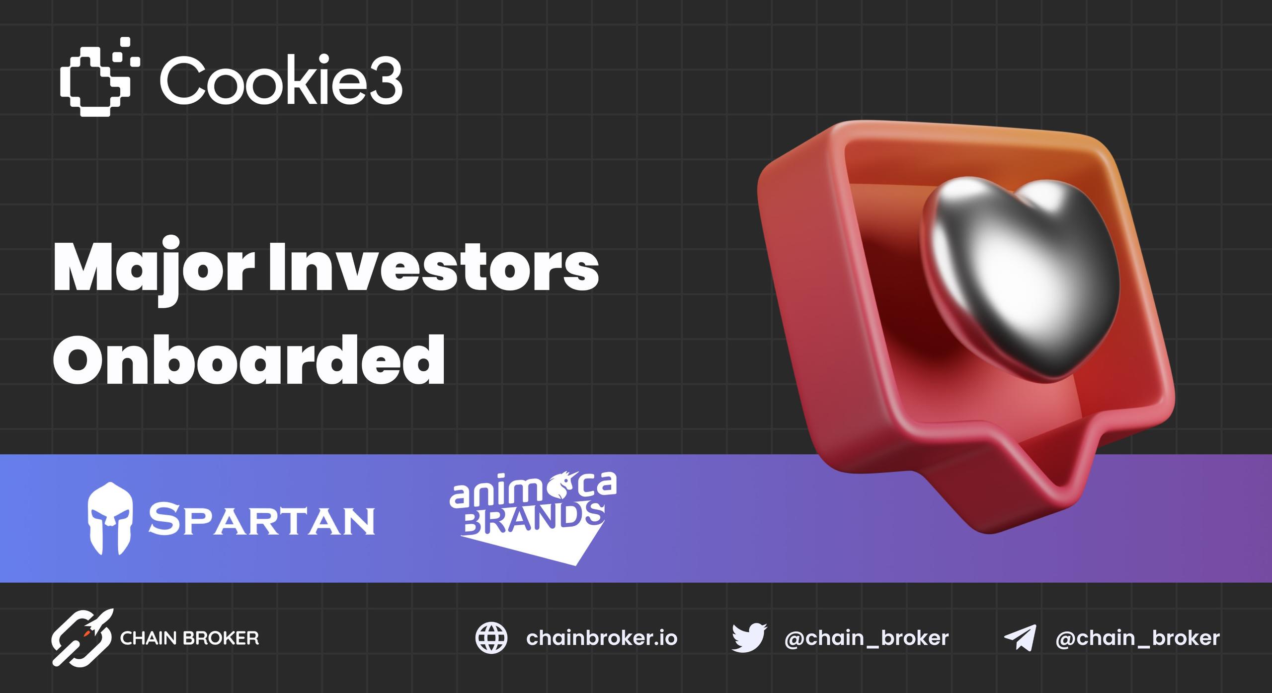 Cookie3 Receives Support From Major Investors Cookie3 Receives Support From Major Investors