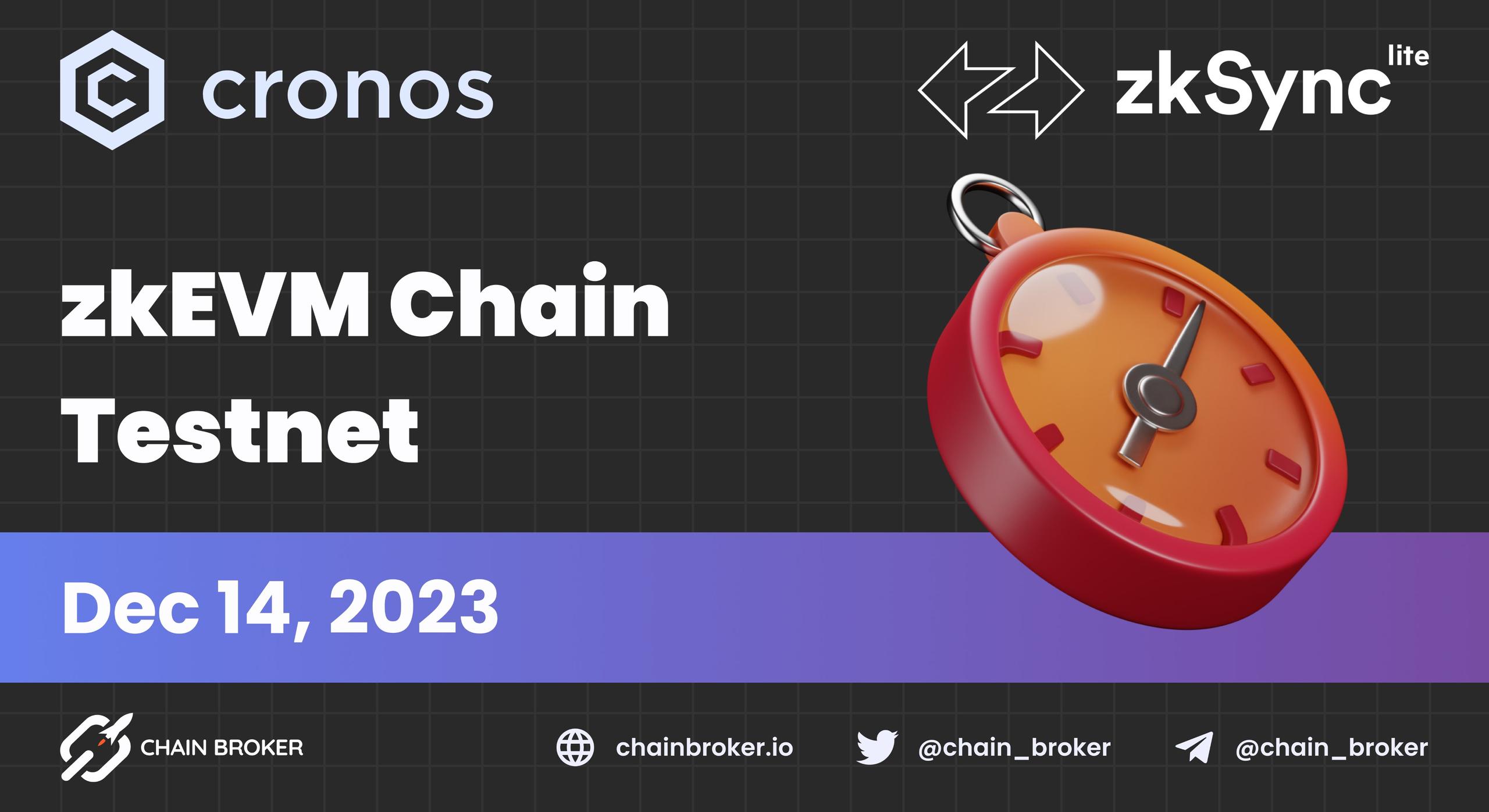 Cronos launches its Testnet powered by ZK Stack team Cronos launches its Testnet powered by ZK Stack team