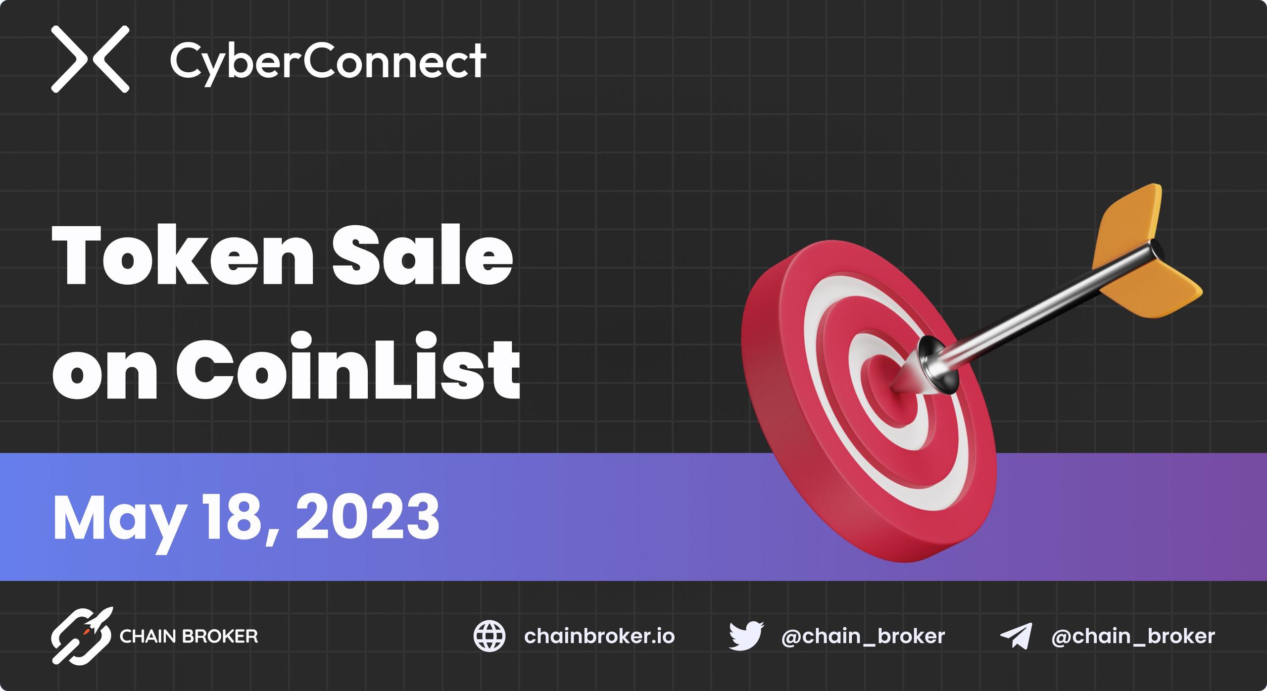 CyberConnect to Conduct Token Sale on Coinlist CyberConnect to Conduct Token Sale on Coinlist