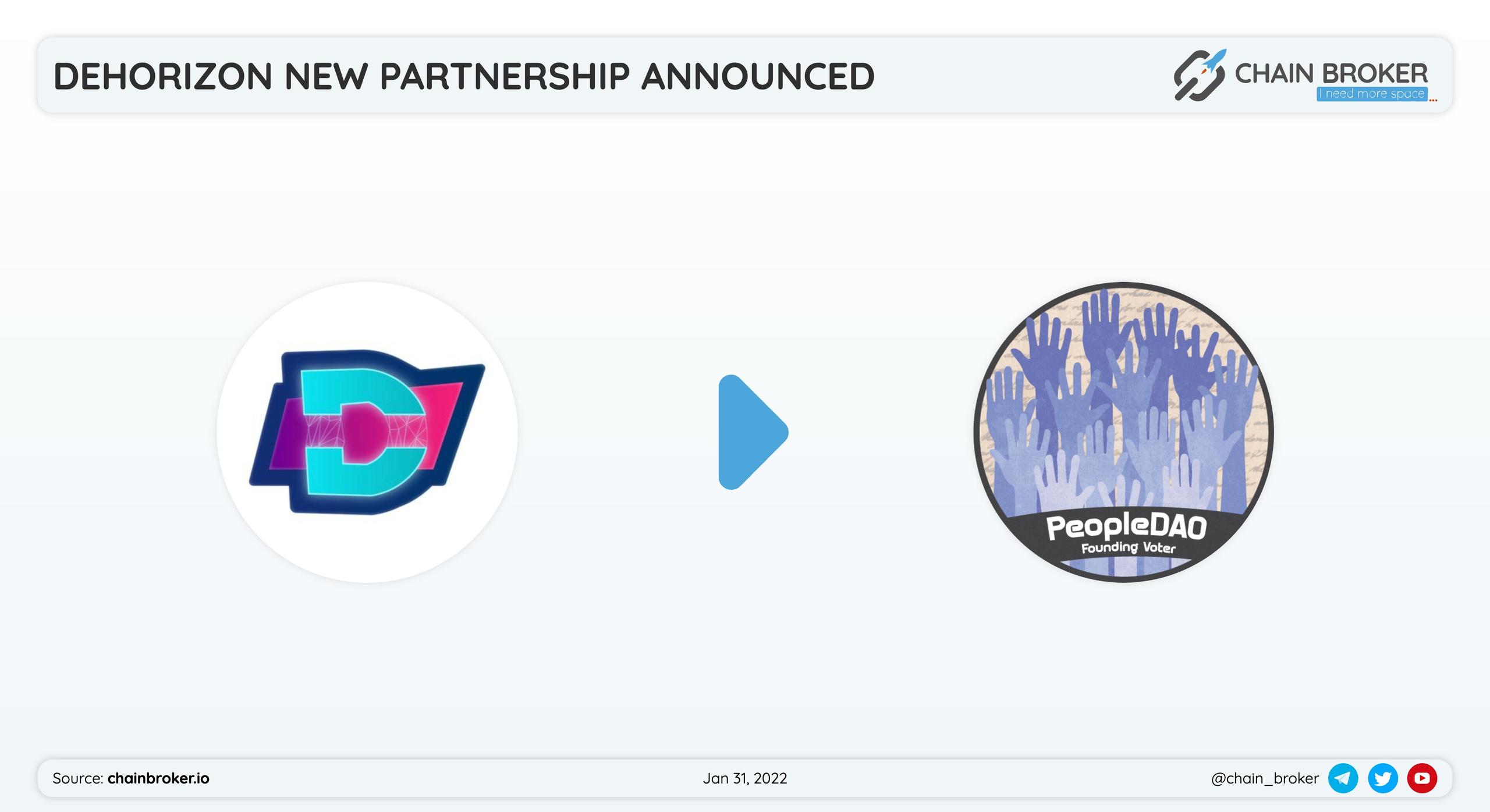 DeHorizon $DEVT has partnered with PeopleDAO to enter the era of web3.0 #metaverse together. DeHorizon $DEVT has partnered with PeopleDAO to enter the era of web3.0 #metaverse together.