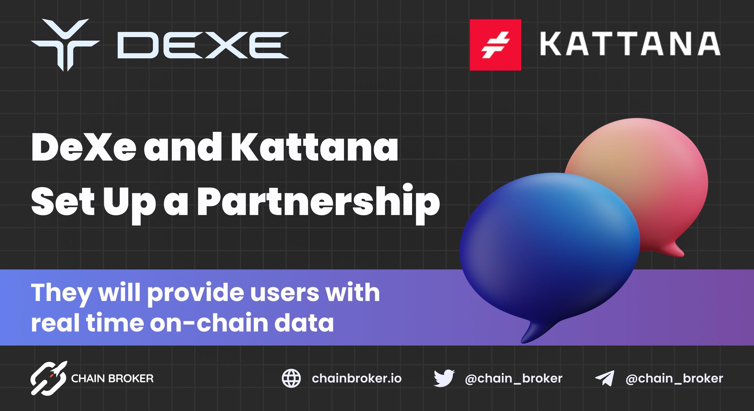Dexe DAO Studio partners Kattana to provide real time on-chain data