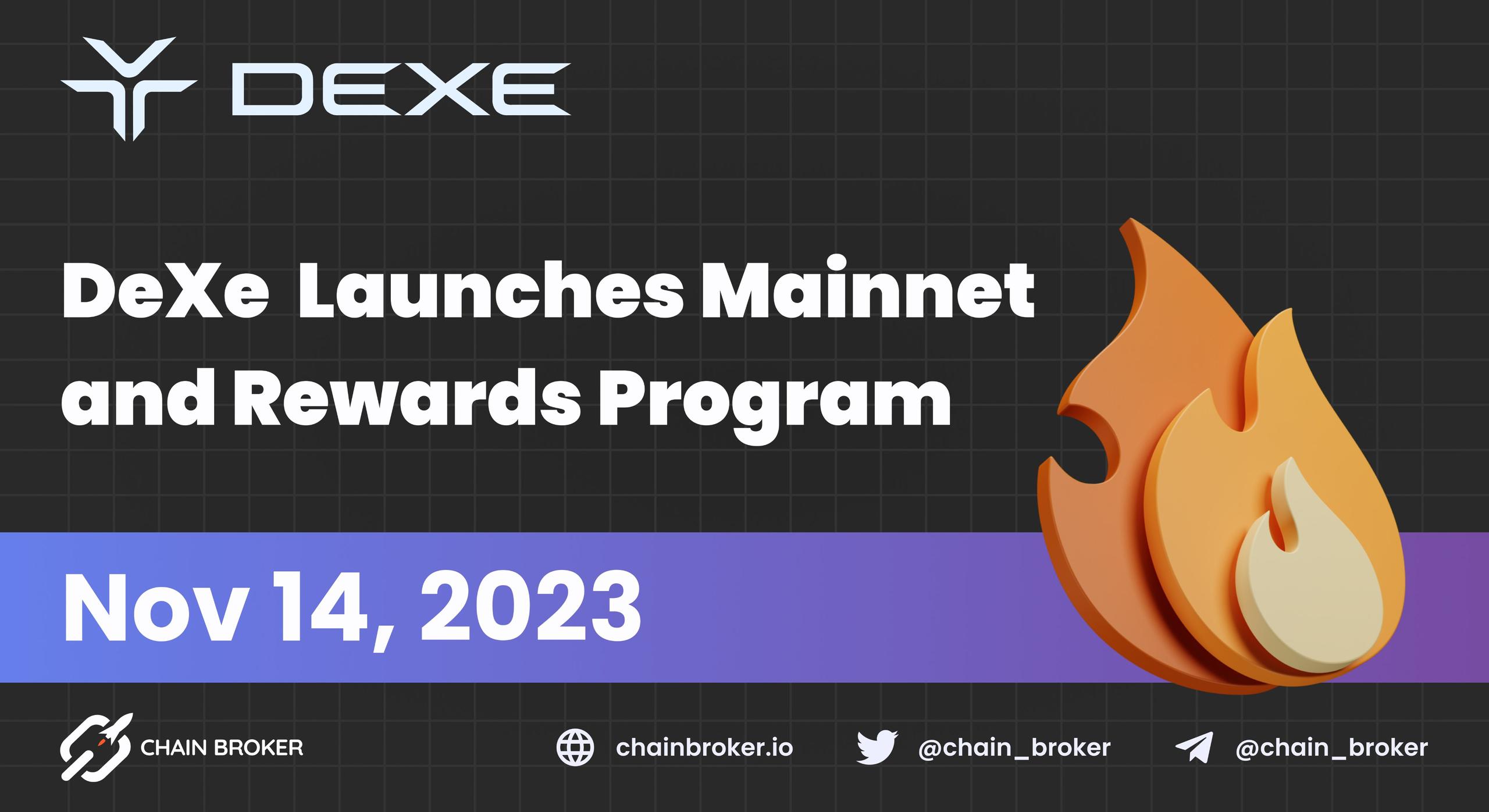 DeXe Protocol launches Mainnet and Rewards Program DeXe Protocol launches Mainnet and Rewards Program