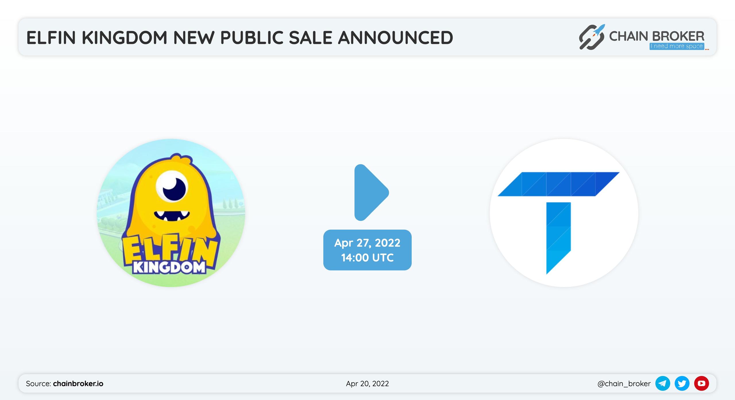 Elfin Kingdom  has partnered with  Tokensoft  for a token sale.