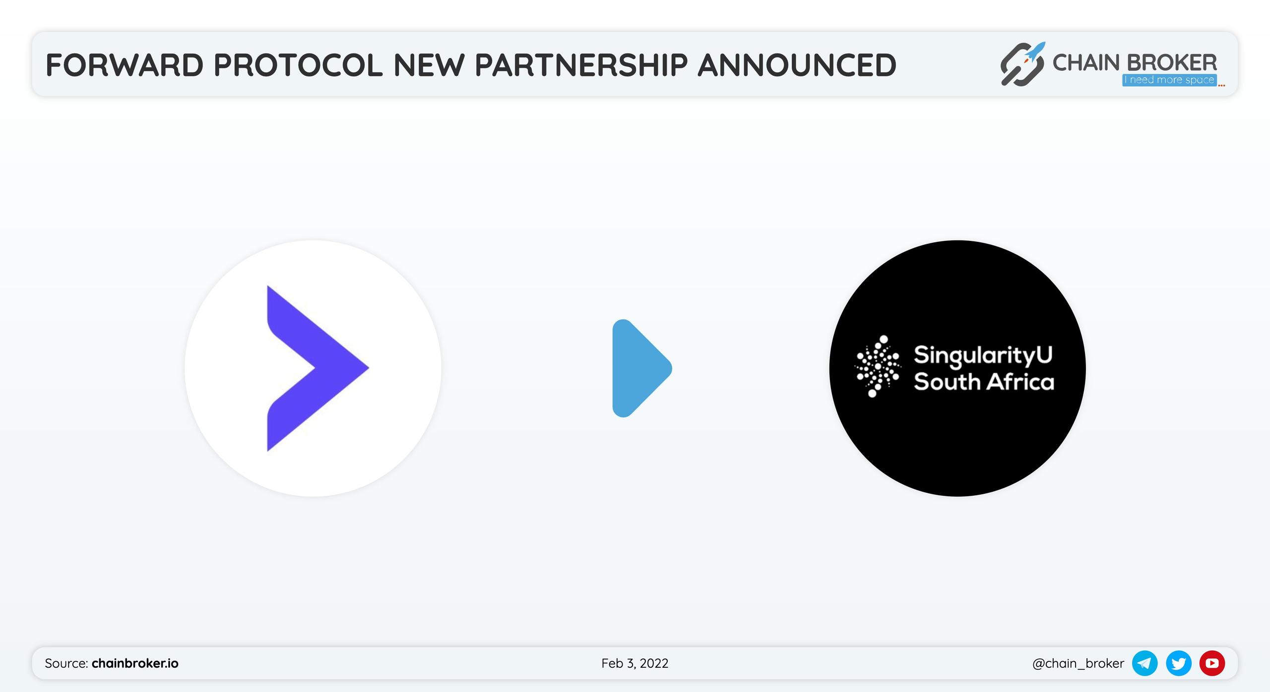 Forward Protocol has partnered with Singularity SouthAfrica to incorporate #DecentralizedEducation into #changemakers community. Forward Protocol has partnered with Singularity SouthAfrica to incorporate #DecentralizedEducation into #changemakers community.