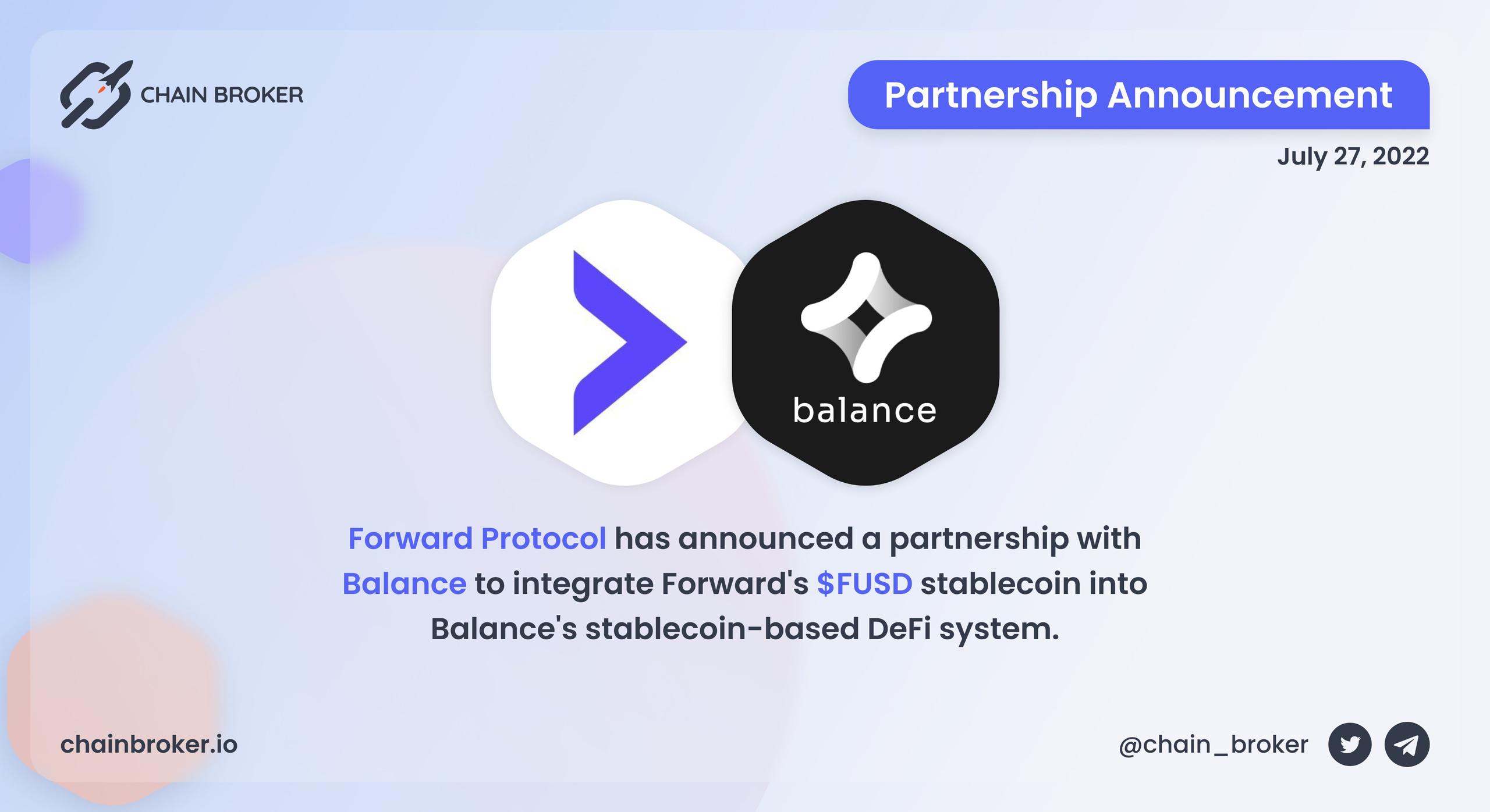 Forward Ptotocol USDB partnership Forward Ptotocol USDB partnership
