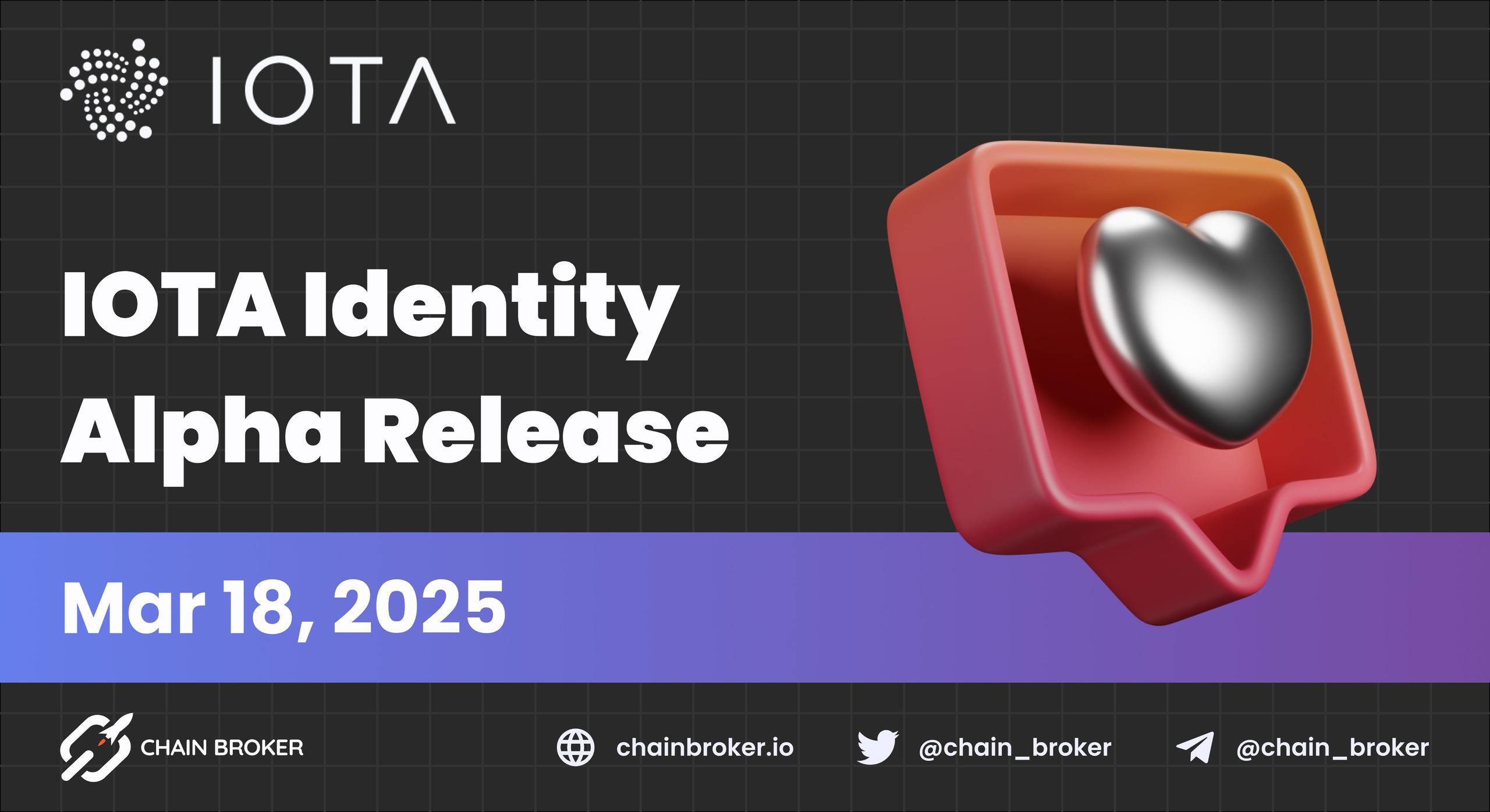 IOTA Announces the Alpha Release of IOTA Identity IOTA Announces the Alpha Release of IOTA Identity