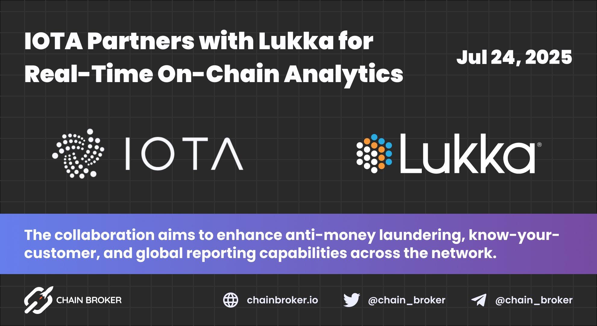 IOTA Integrates Lukka for On-Chain Compliance Monitoring IOTA Integrates Lukka for On-Chain Compliance Monitoring