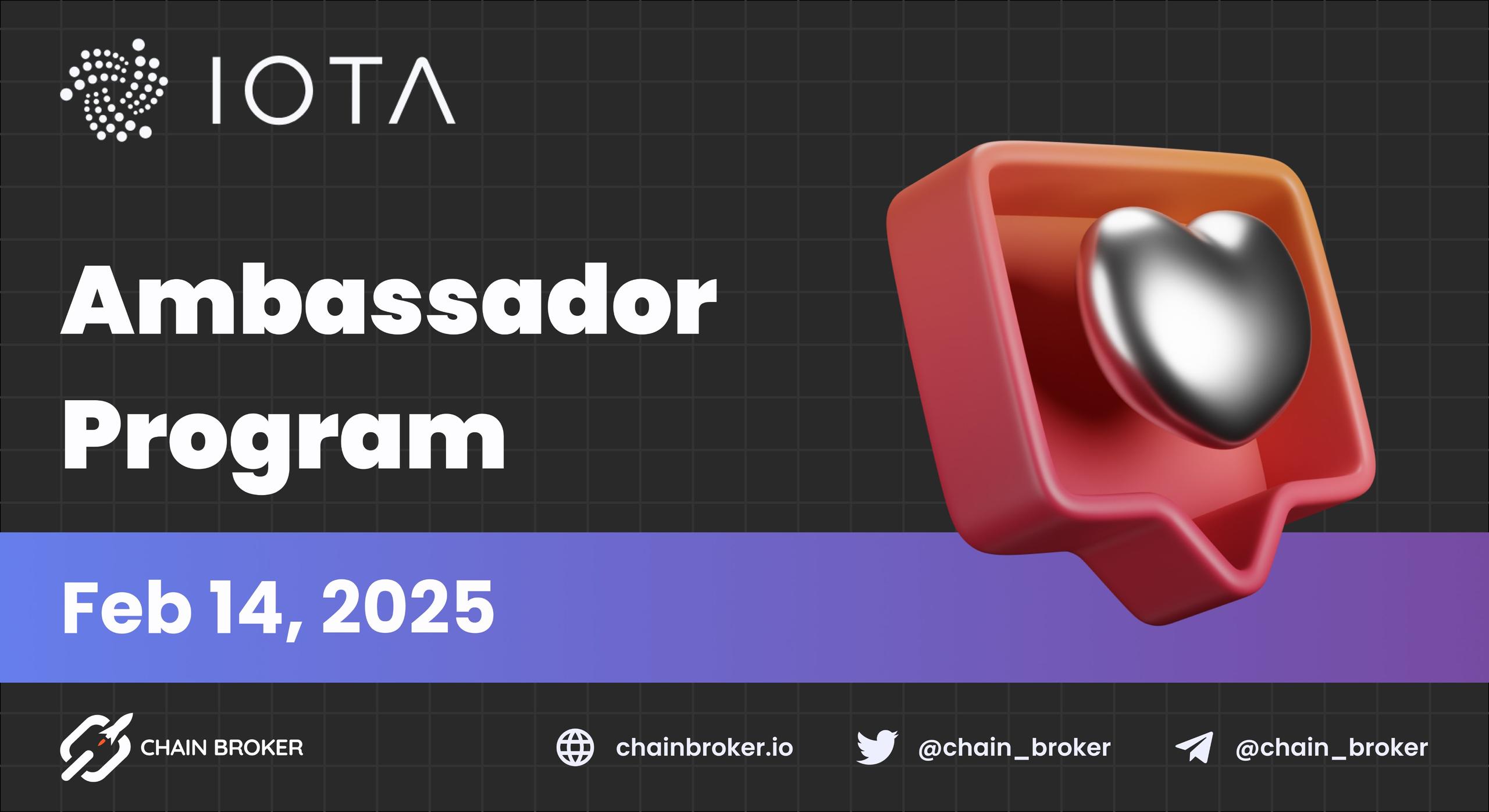 IOTA Launches an Ambassador Program IOTA Launches an Ambassador Program